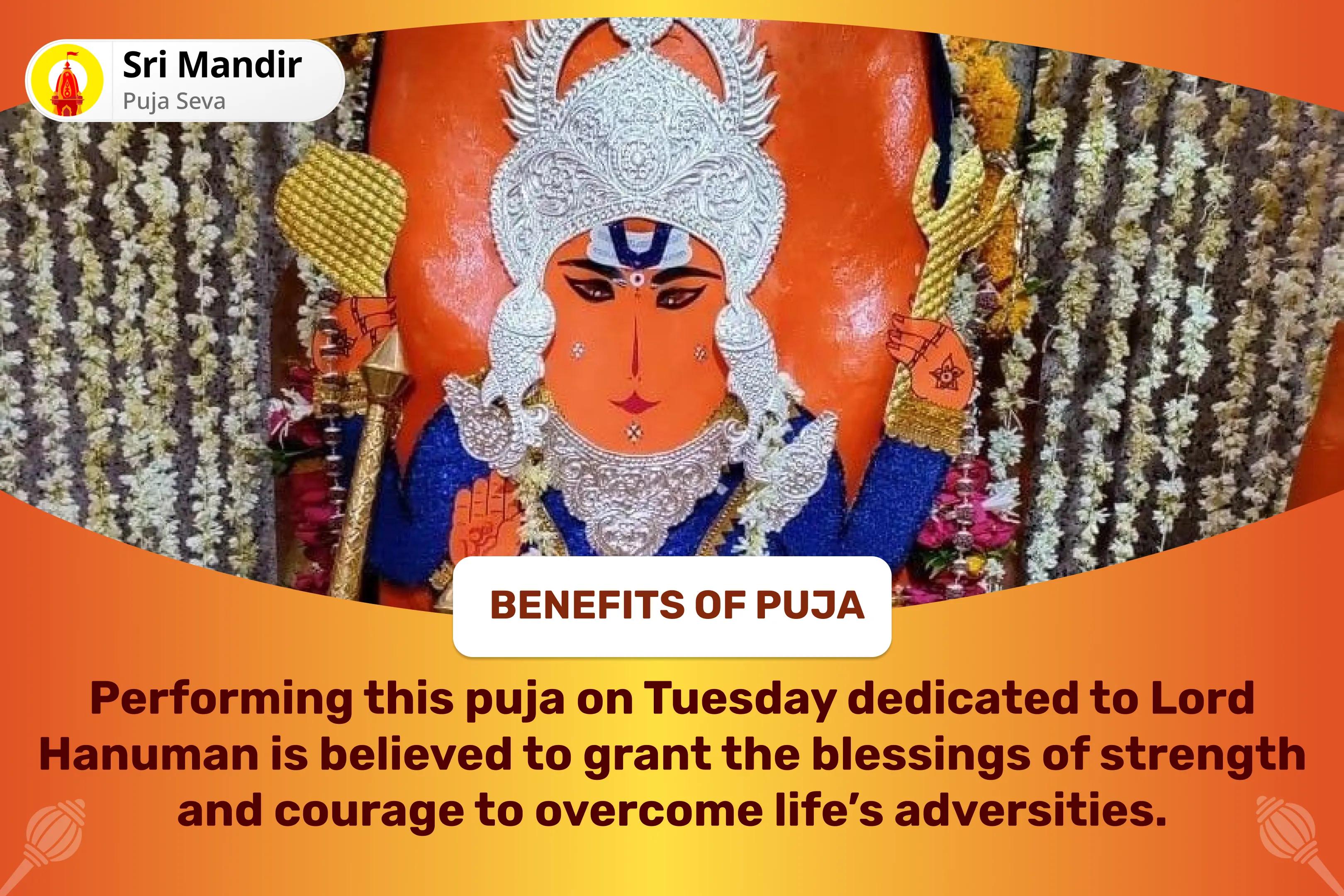 Sankat Mochan Tuesday 21 Brahman Special 1008 Hanuman Chalisa Path and Sankat Mochan Hanuman Ashtak Path for Strength and Courage to Overcome Adversities in Life