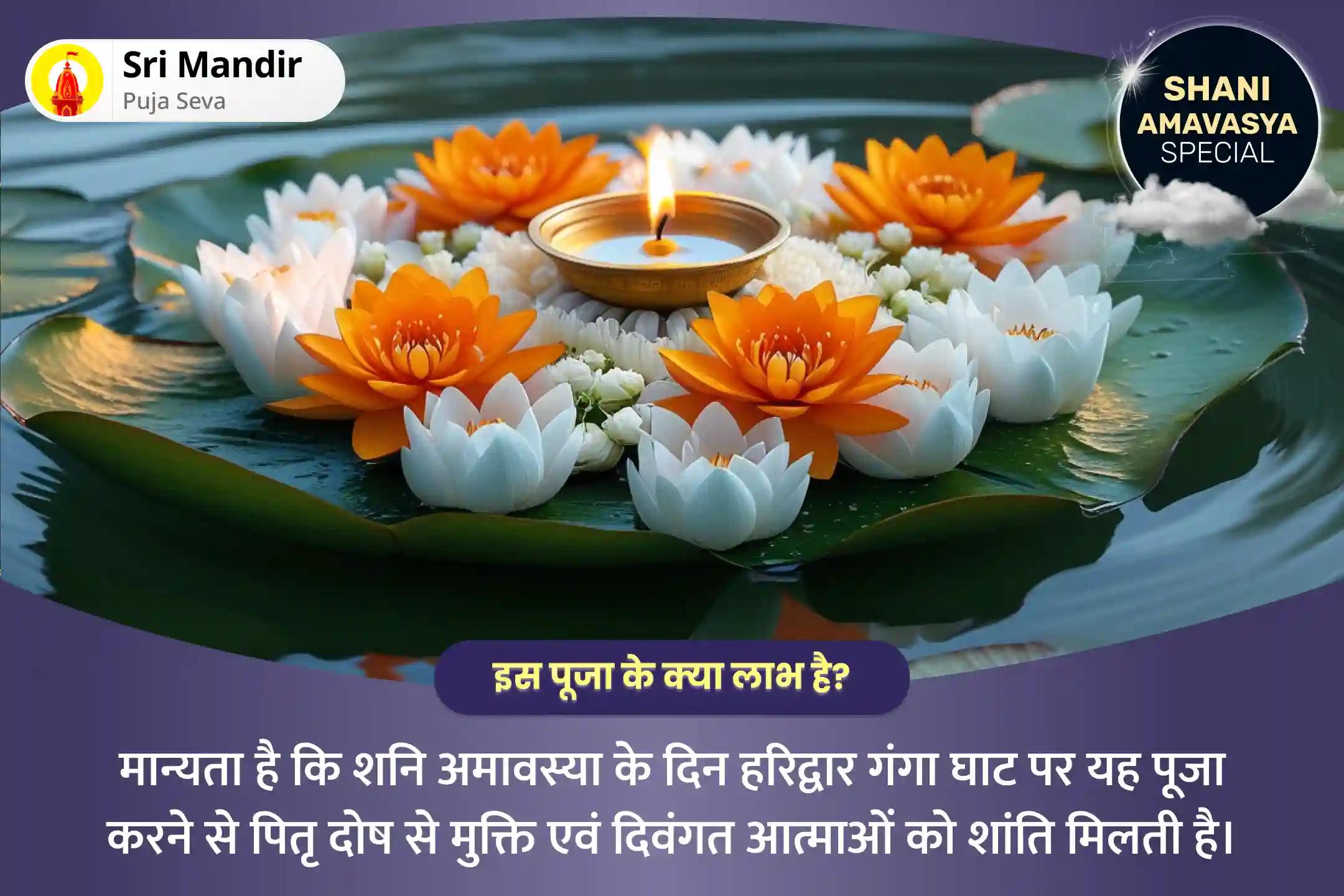 दिवंगत आत्माओं की शांति के लिए शनि अमावस्या पितृ दोष शांति गंगा घाट विशेष नारायण बलि, नाग बलि और पितृ शांति महापूजा