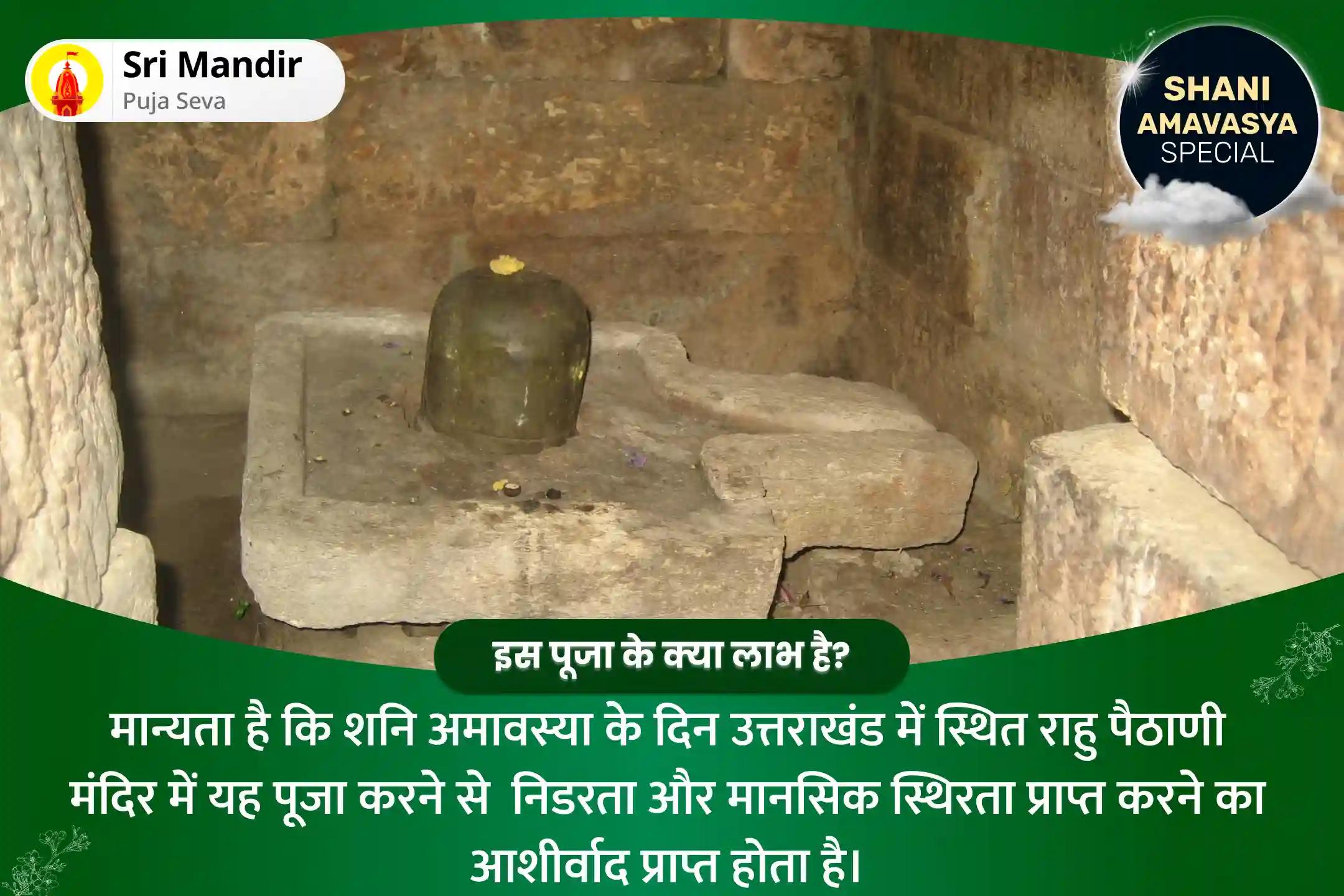शनि अमावस्या राहु-केतु शांति राहु पैठाणी विशेष शनि अमावस्या राहु-केतु शांति राहु पैठाणी विशेष काल सर्प दोष शांति पूजा एवं शिव रुद्राभिषेक