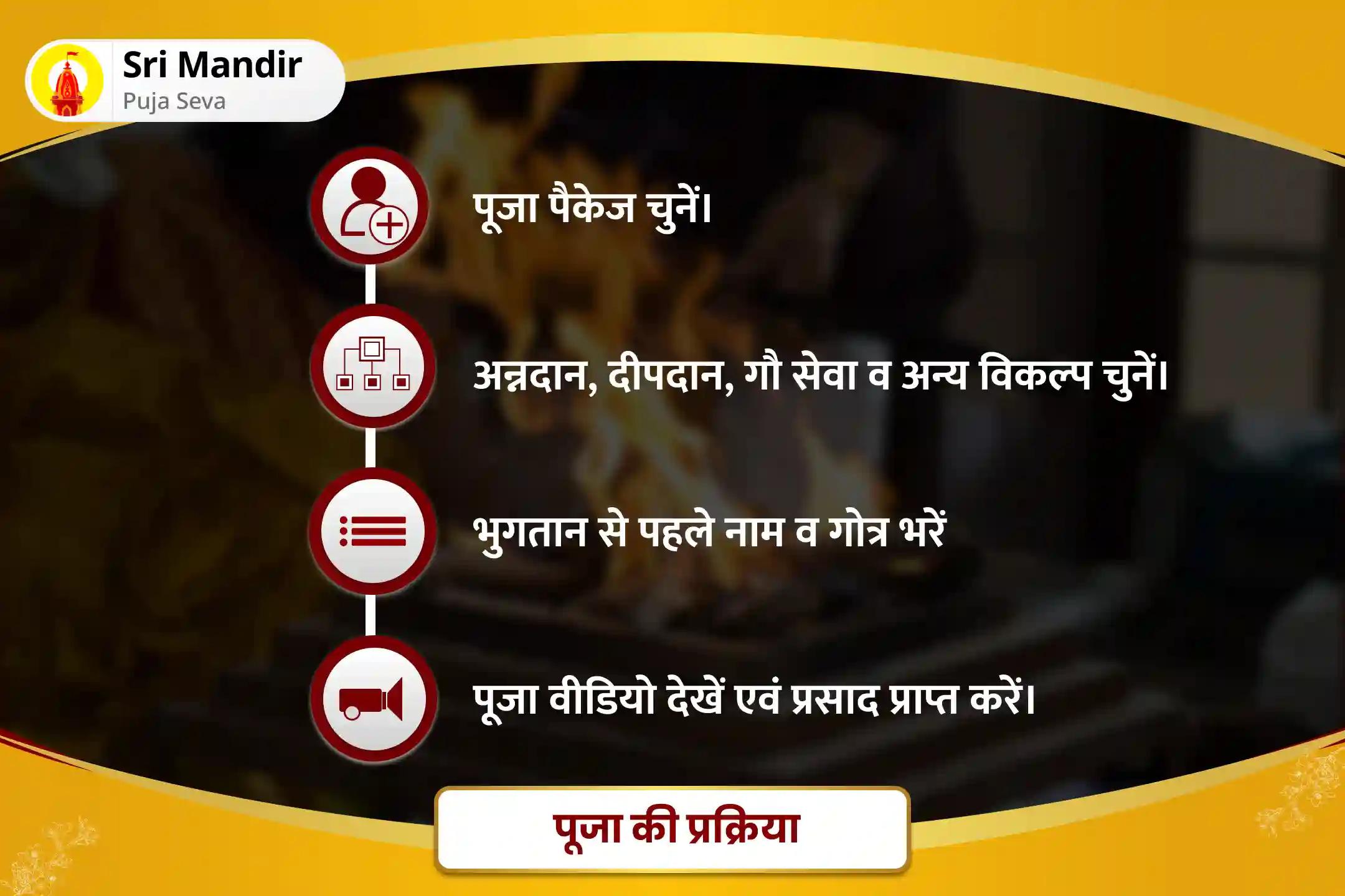 जीवन में सभी बाधाओं और संघर्षों को दूर करने के लिए बुधवार गणेश 'बाधा निवारण' विशेष गणेश विघ्नहर्ता पूजा एवं हवन