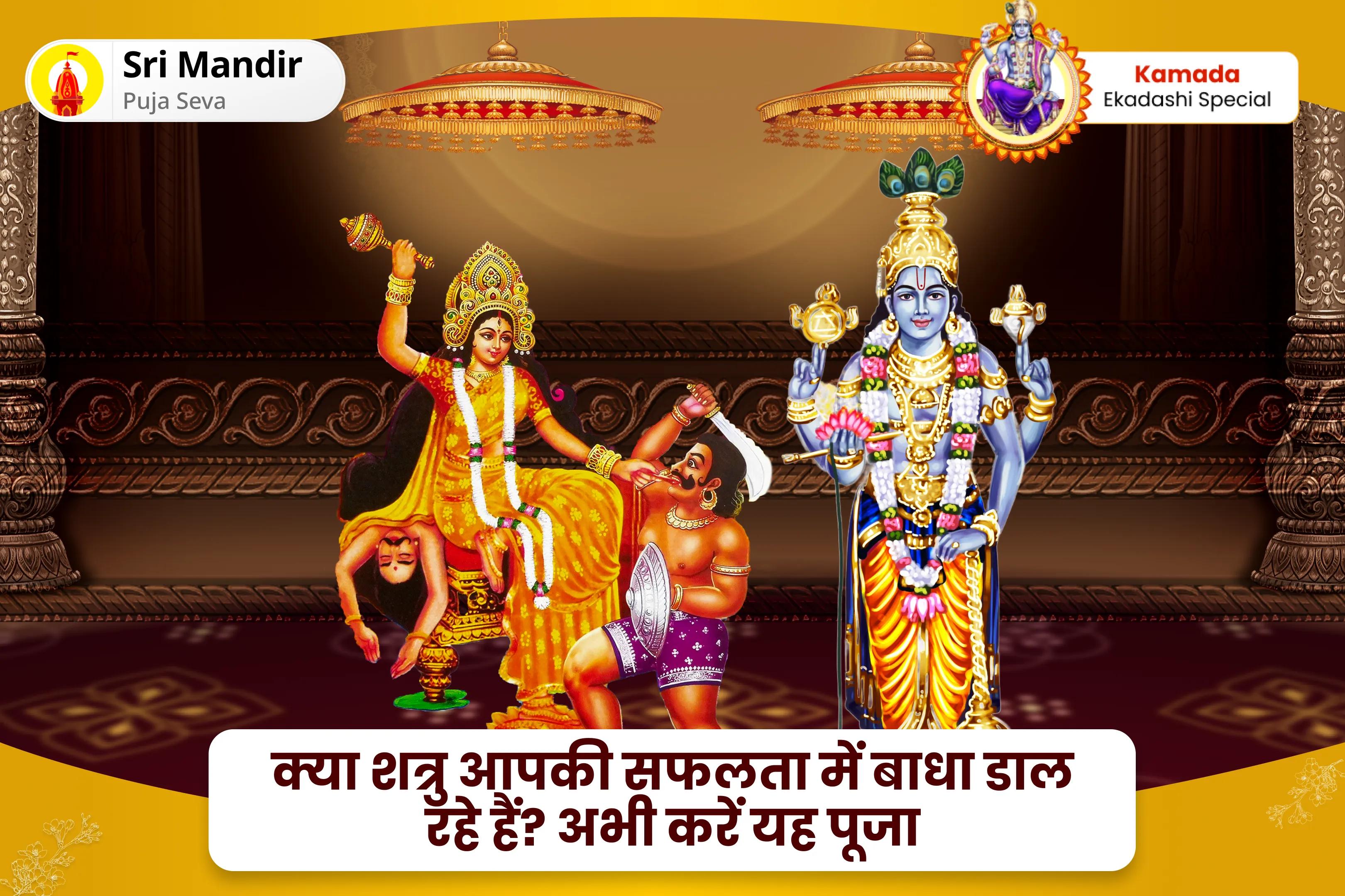 कानूनी विवादों को सुलझाने, जीत सुनिश्चित करने और दुश्मनी दूर करने के लिए एकादशी नारायण-बगलामुखी माता पाठ संयुक्त यज्ञ 36,000 माँ बगलामुखी मंत्र जाप एवं नारायण सुदर्शन कवचम् यज्ञ 