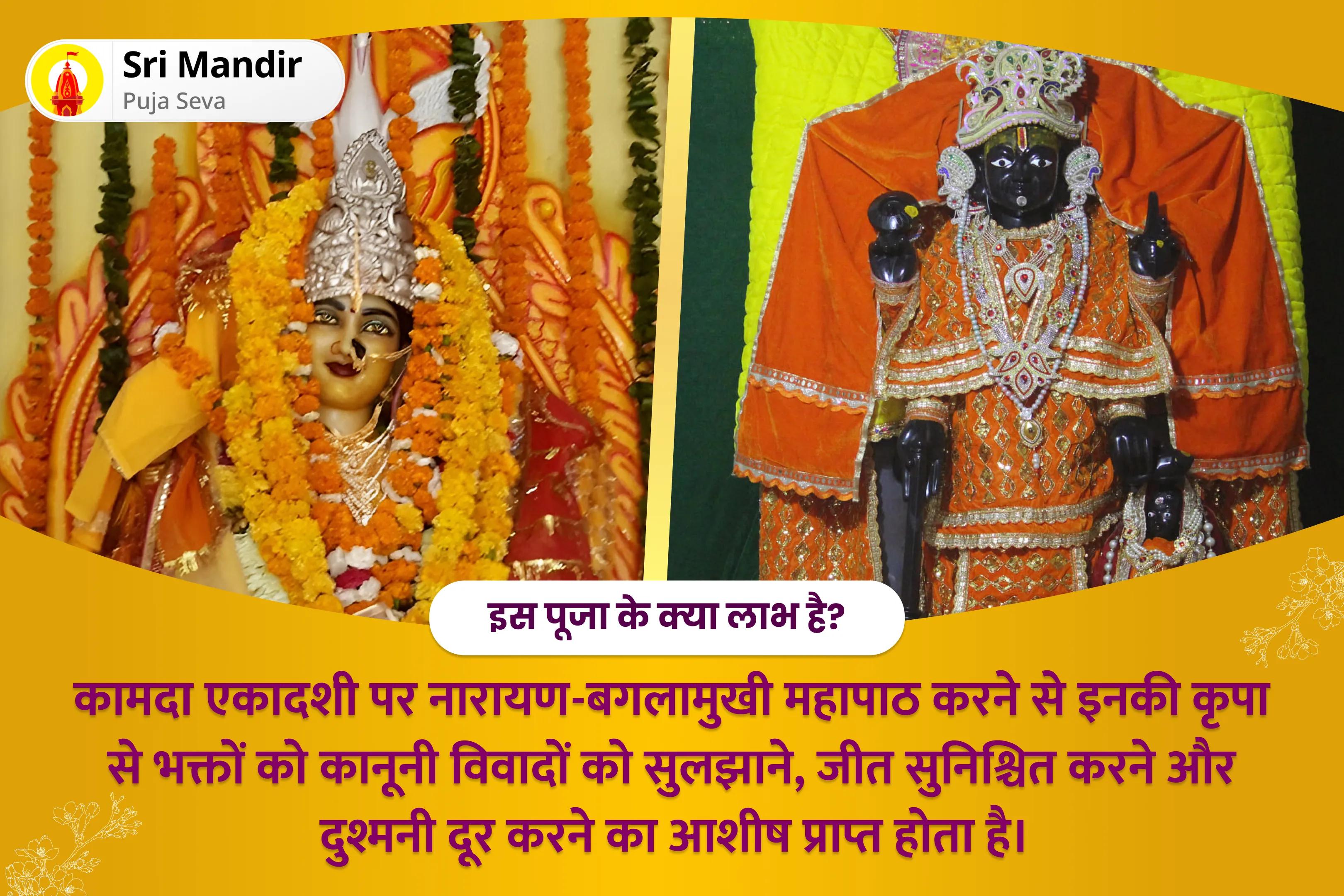 कानूनी विवादों को सुलझाने, जीत सुनिश्चित करने और दुश्मनी दूर करने के लिए एकादशी नारायण-बगलामुखी माता पाठ संयुक्त यज्ञ 36,000 माँ बगलामुखी मंत्र जाप एवं नारायण सुदर्शन कवचम् यज्ञ 
