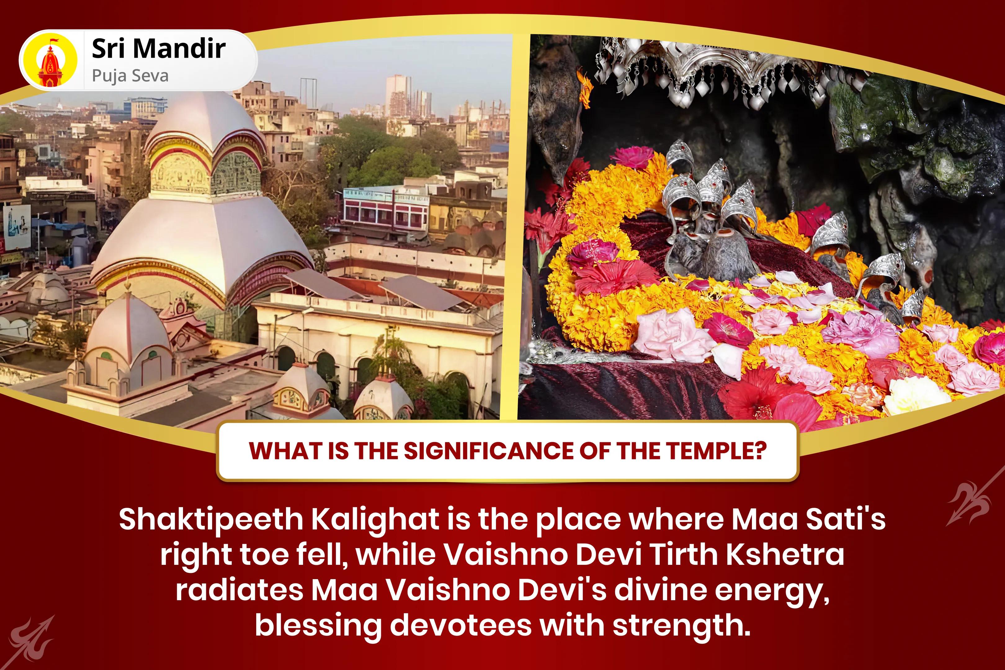 Navratri Samapan Mahotsav - Saptami Ashtami Navami Special Navratri Shaktipeeth Mahapujan, Nav Chandi Havan and Vaishno Devi Tirth Kshetra 108 Kanya Bhojan for Warding off Negative Energies, Accidents, And Misfortune