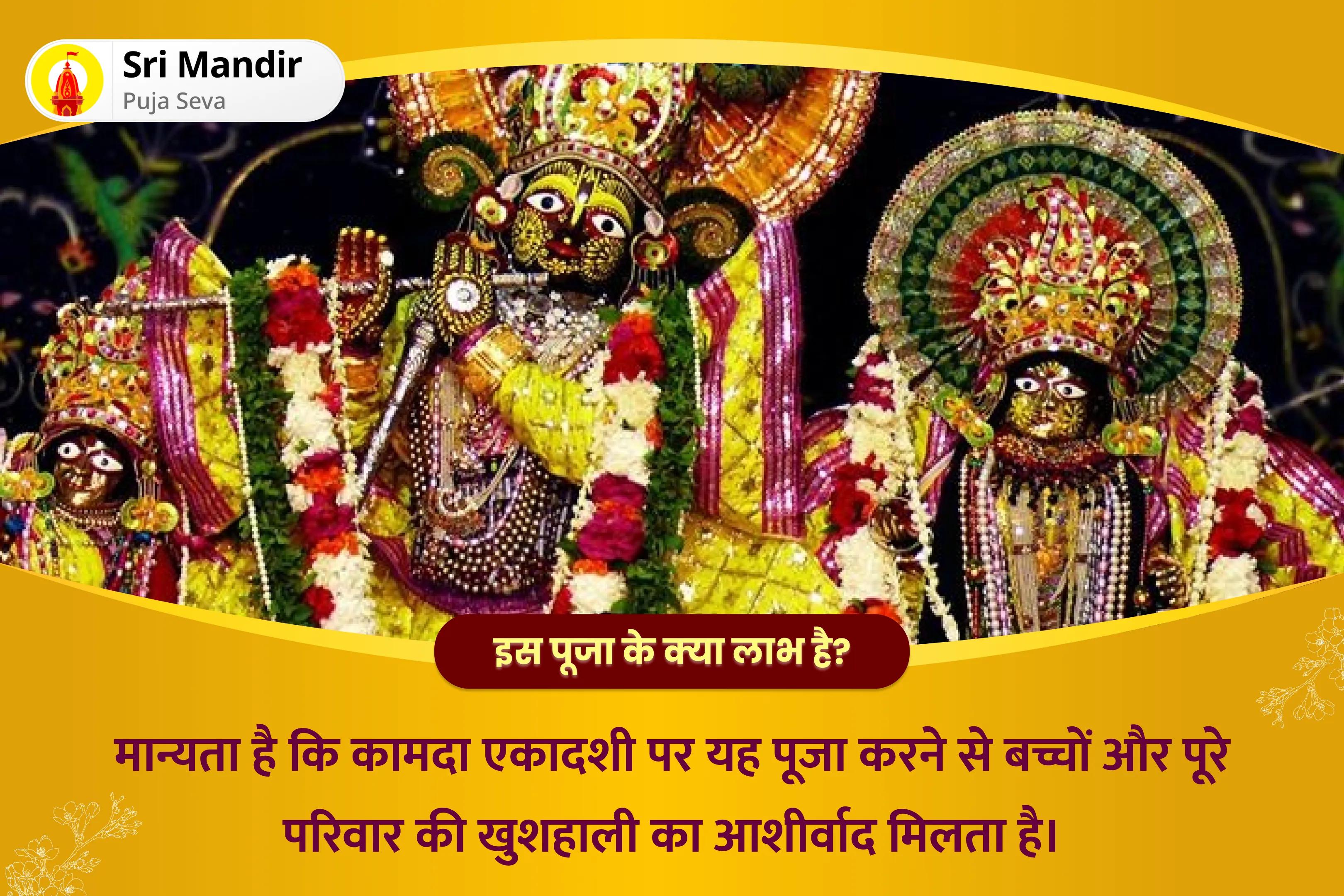 बच्चों और परिवार की भलाई के लिए कामदा एकादशी संतान सुख समृद्धि विशेष 11,000 संतान गोपाल मंत्र जाप, श्री लड्डू गोपाल पंचामृत अभिषेक, संतान सुख प्राप्ति हवन