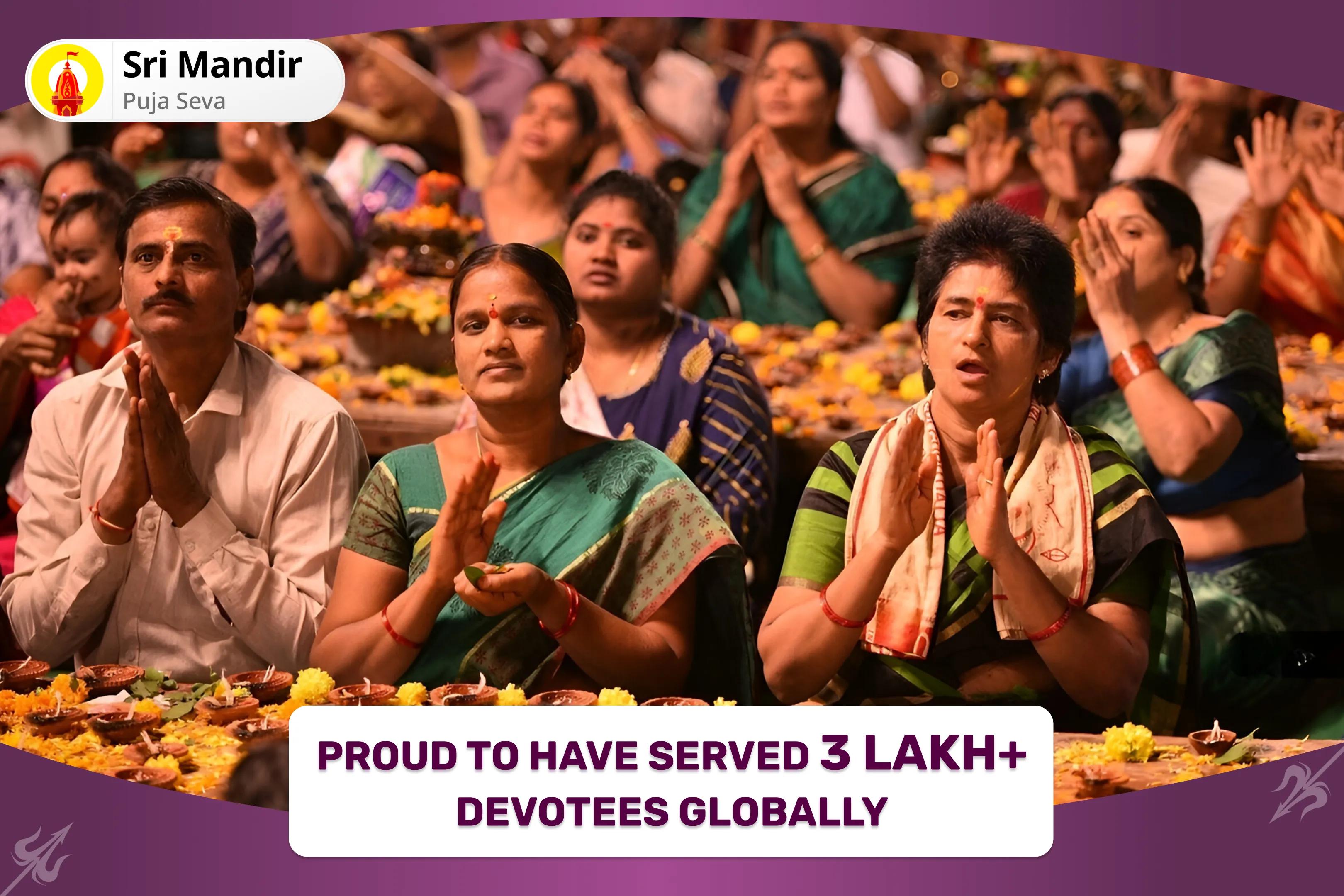 Rahu Shanti Wealth and Prosperity Special Brihaspati-Rahu Yuti Dosha Nivaran 18,000 Rahu Mool Mantra Jaap, 16,000 Brihaspati Mool Mantra Jaap and Havan for Prosperity and Material Well-Being