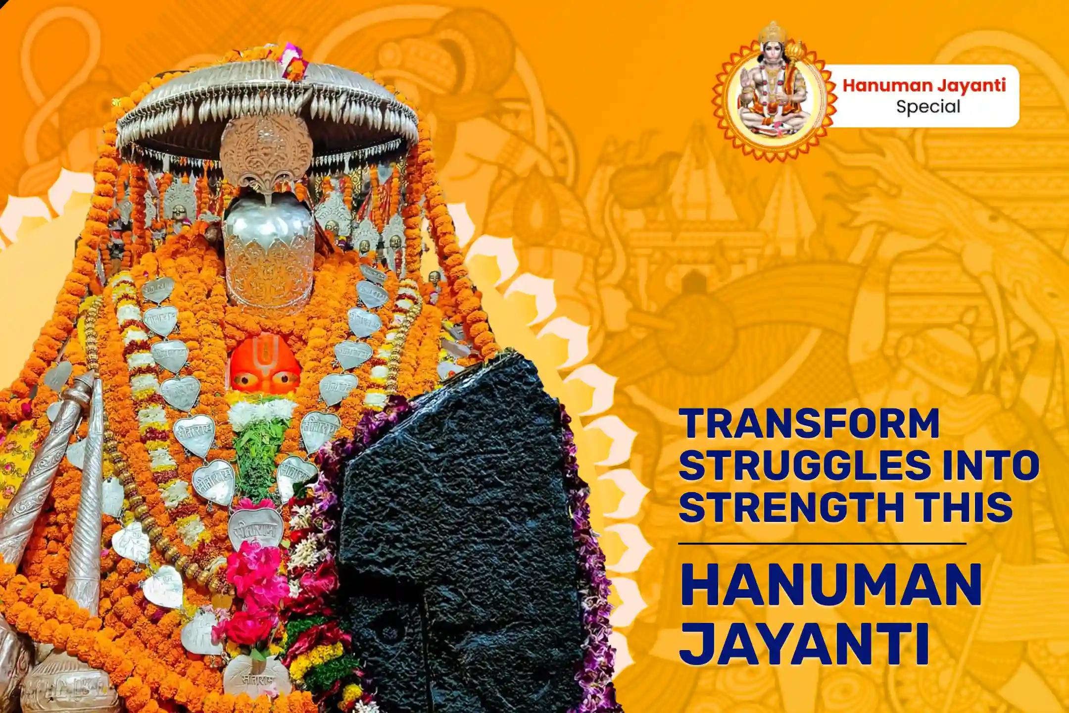 Hanuman Jayanti Shani-Hanuman Ayodhya-Shingnapur Combo Hanuman Garhi Sankat Mochan Puja and Shingnapur Shani Til Tel Abhishek For Courage and Fearlessness to Overcome Challenges