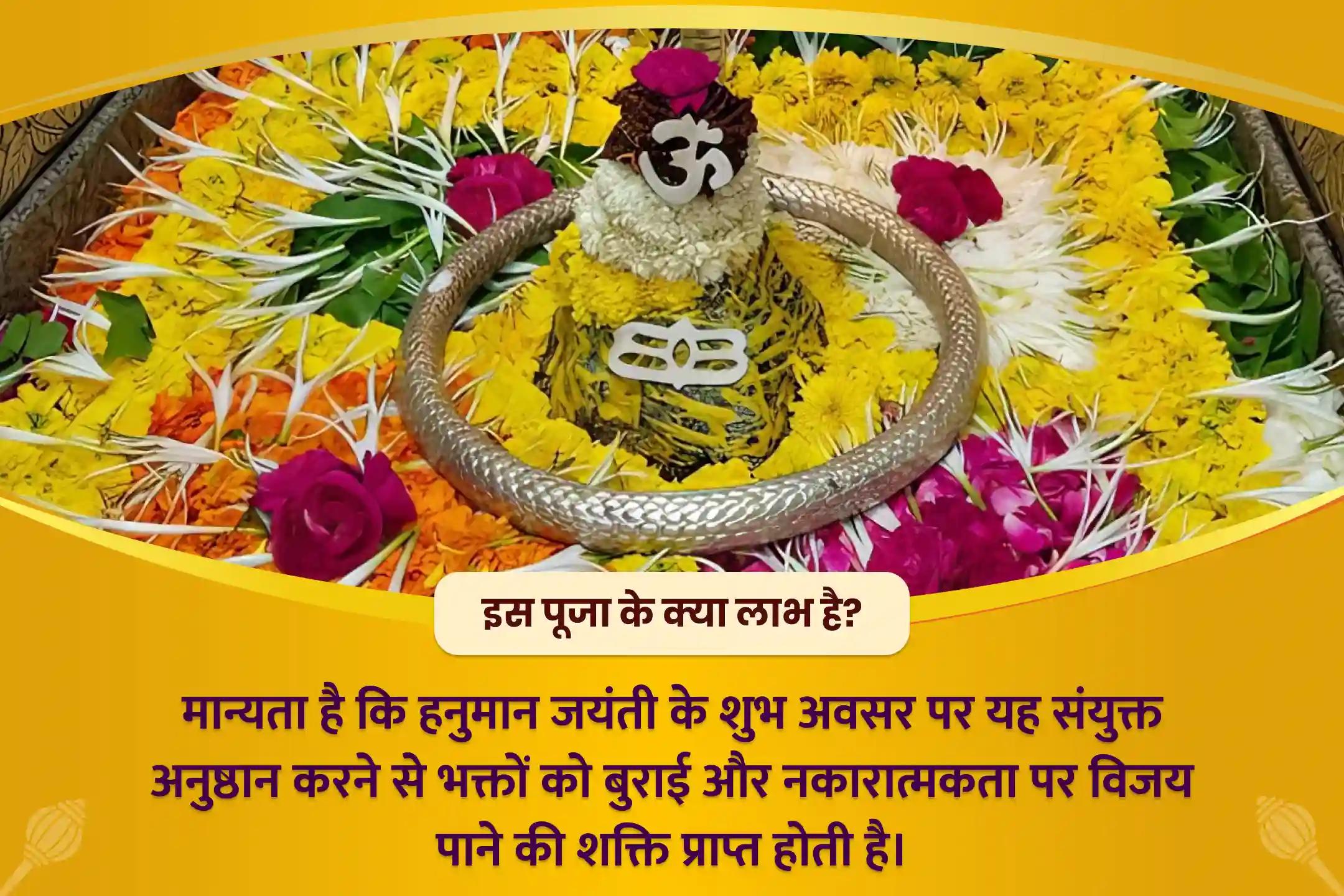बुराई और नकारात्मकता पर विजय पाने की शक्ति के लिए हनुमान जयंती शिव रुद्रांश ज्योर्तिलिंग विशेष हनुमान पूजा एवं शिव रुद्राभिषेक