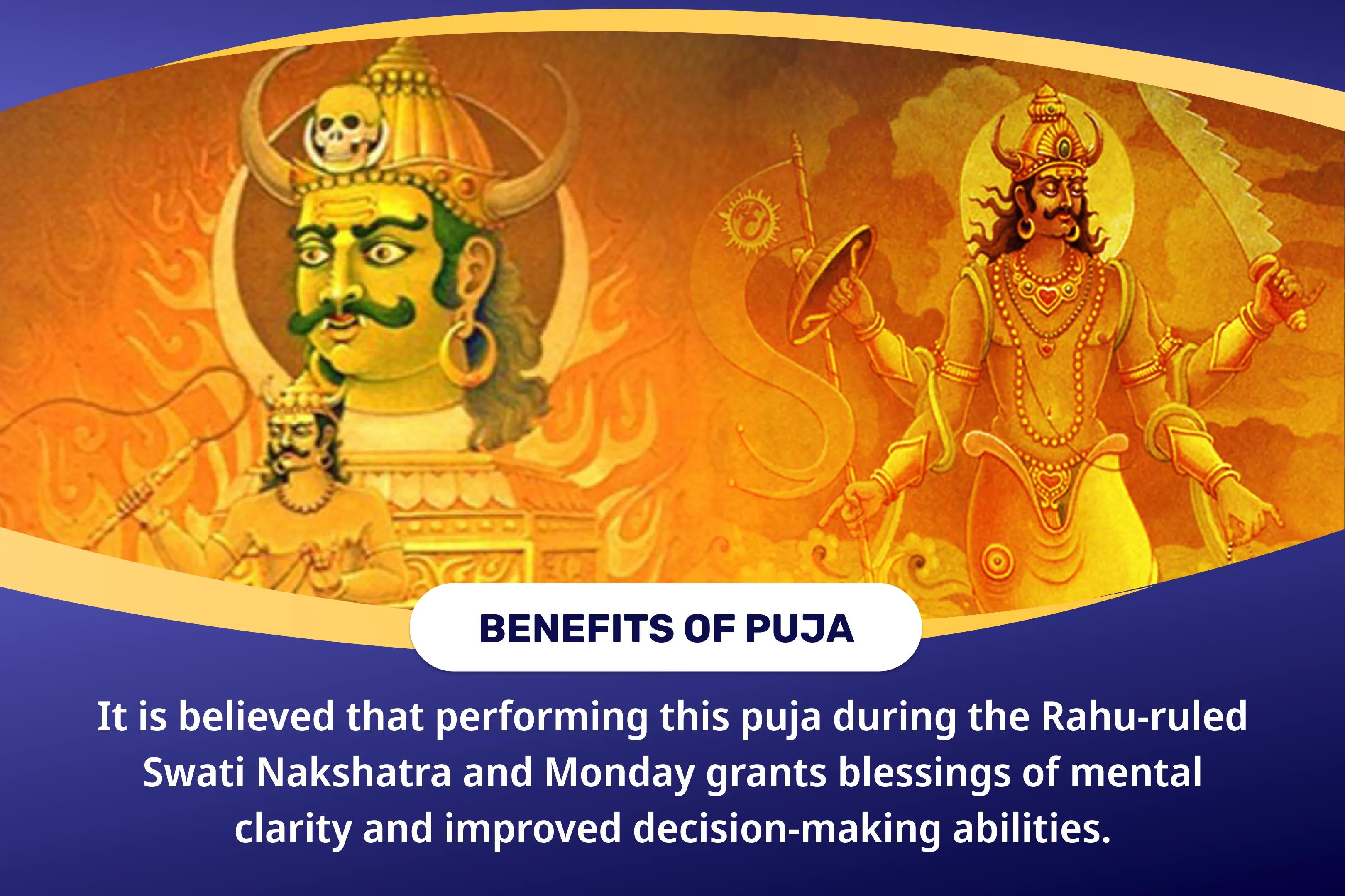 Rahu-Ketu Shanti Nakshatra Special Rahu-Ketu Peeda Shanti Puja and Shiv Rudrabishek For Blessing of Mental Clarity and Improved Decision-Making
