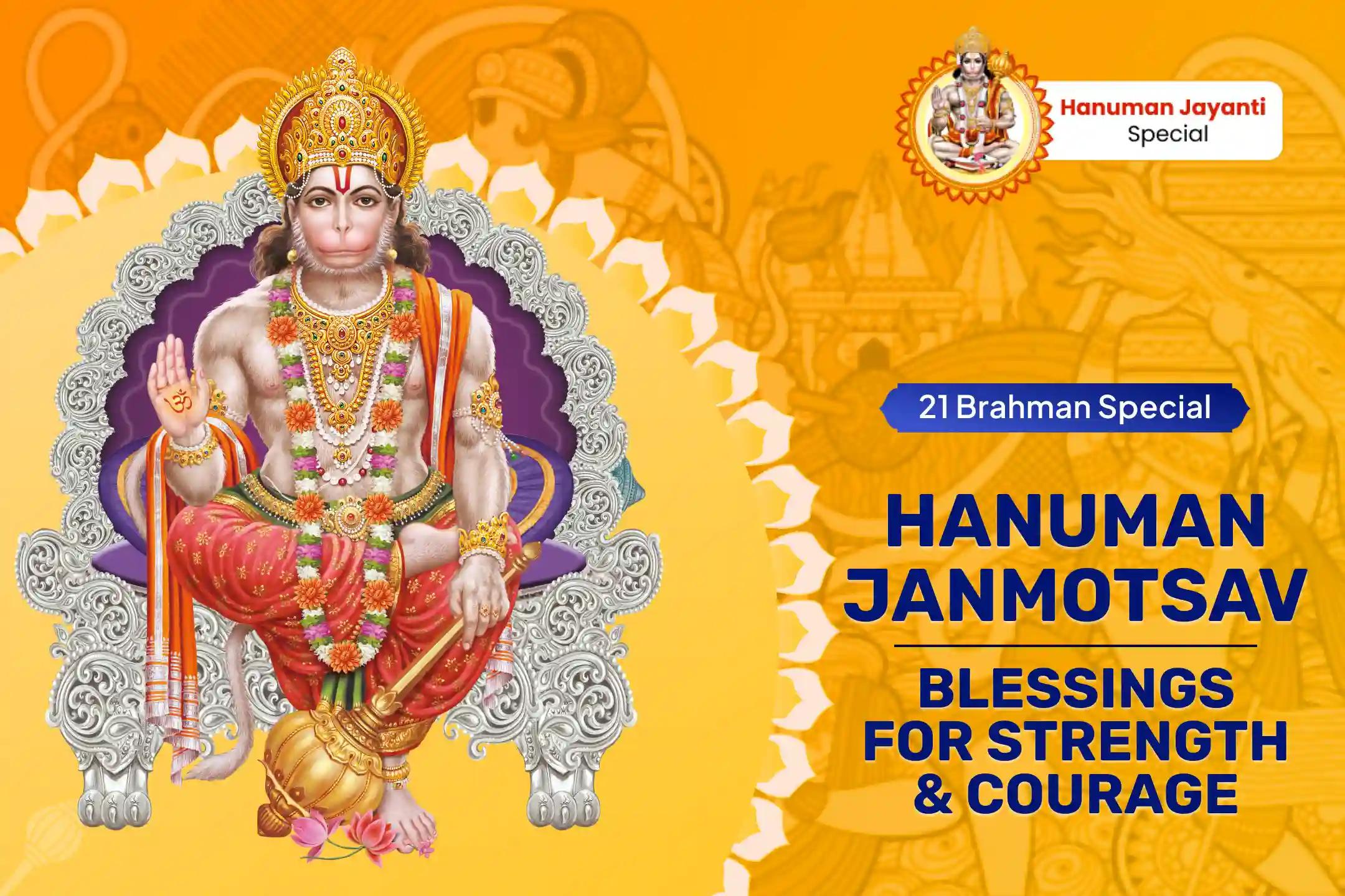 Hanuman Jayanti Sankat Mochan 21 Brahmin Special 1008 Hanuman Chalisa Path and Sankat Mochan Hanuman Ashtak Path for Strength and Courage to Overcome Adversities in Life
