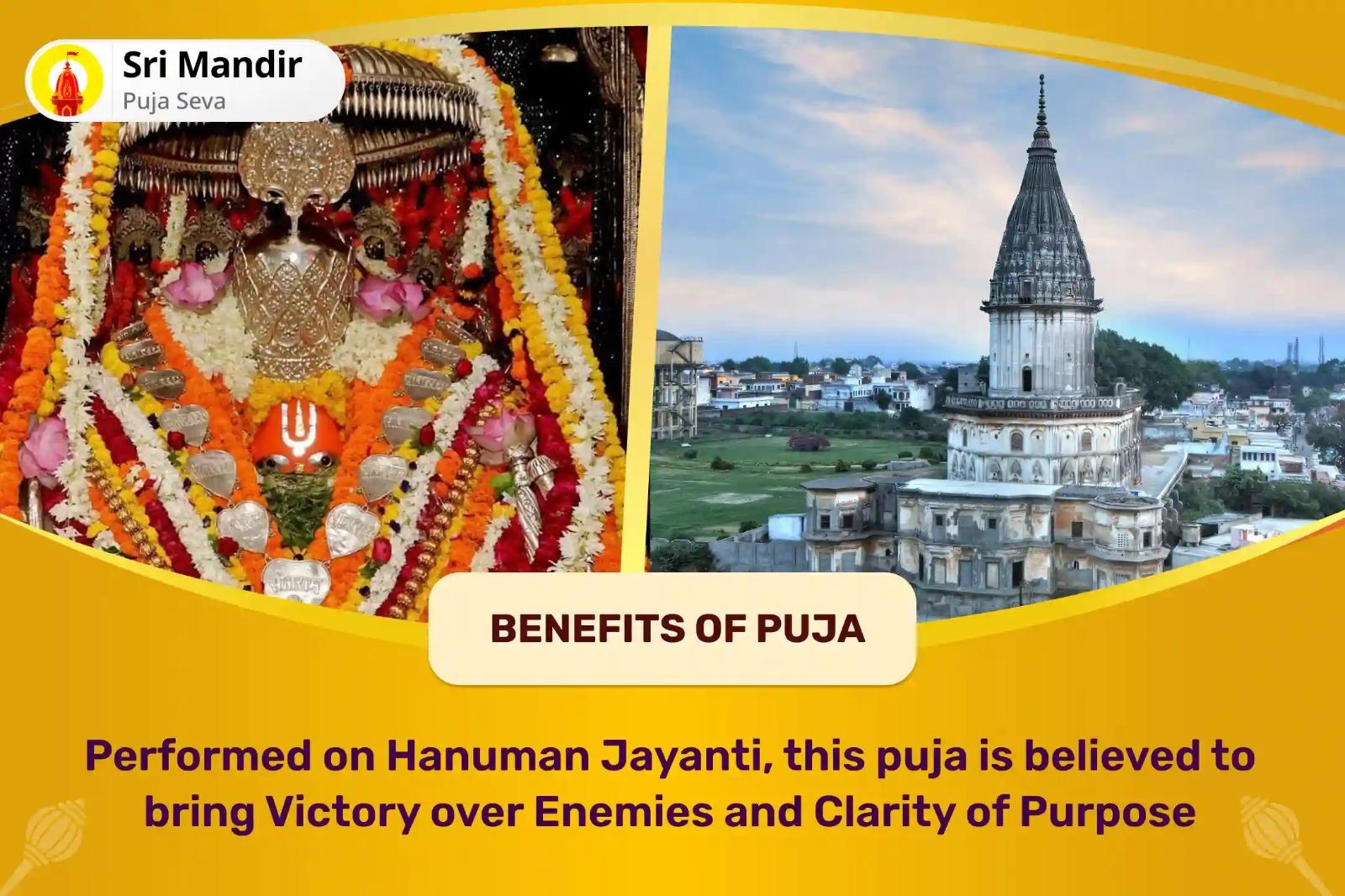 Hanuman Jayanti Ayodhya Hanuman Garhi-Rajdwar Combo Ram Stuti Rajdwar Pujan and 11,000 Hanuman Mool Mantra Jaap & Yagya for Defeating Demons to Find Purpose in Life