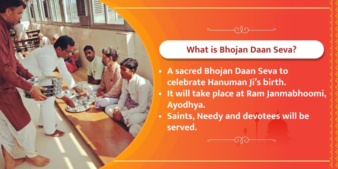 Hanuman Jayanti Ayodhya Saints/Needy Bhojan Daan