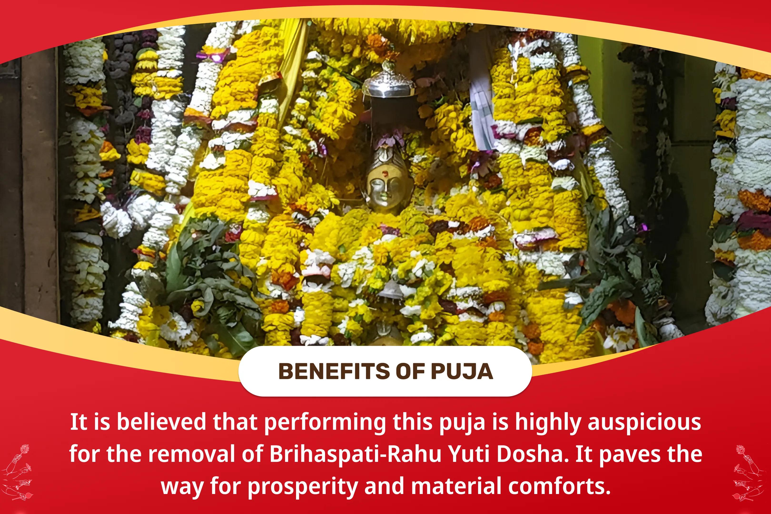 Rahu Shanti Wealth and Prosperity Special Brihaspati-Rahu Yuti Dosha Nivaran 18,000 Rahu Mool Mantra Jaap, 16,000 Brihaspati Mool Mantra Jaap and Havan for Prosperity and Material Well-Being