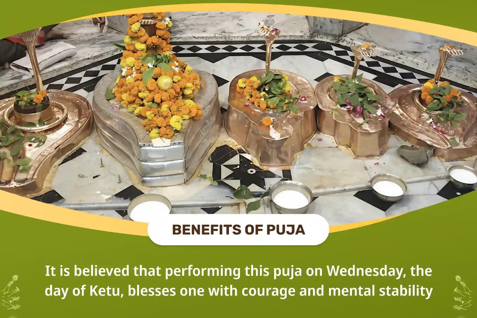 Wednesday Day of Ketu Special Kaal Sarp Dosh Shanti Puja and Shiv Rudrabhishek for Fearlessness and Achieving Mental Stability