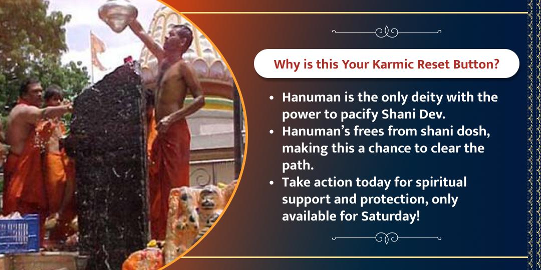 Saturday Special Shani-Hanuman Dual Temple Seva