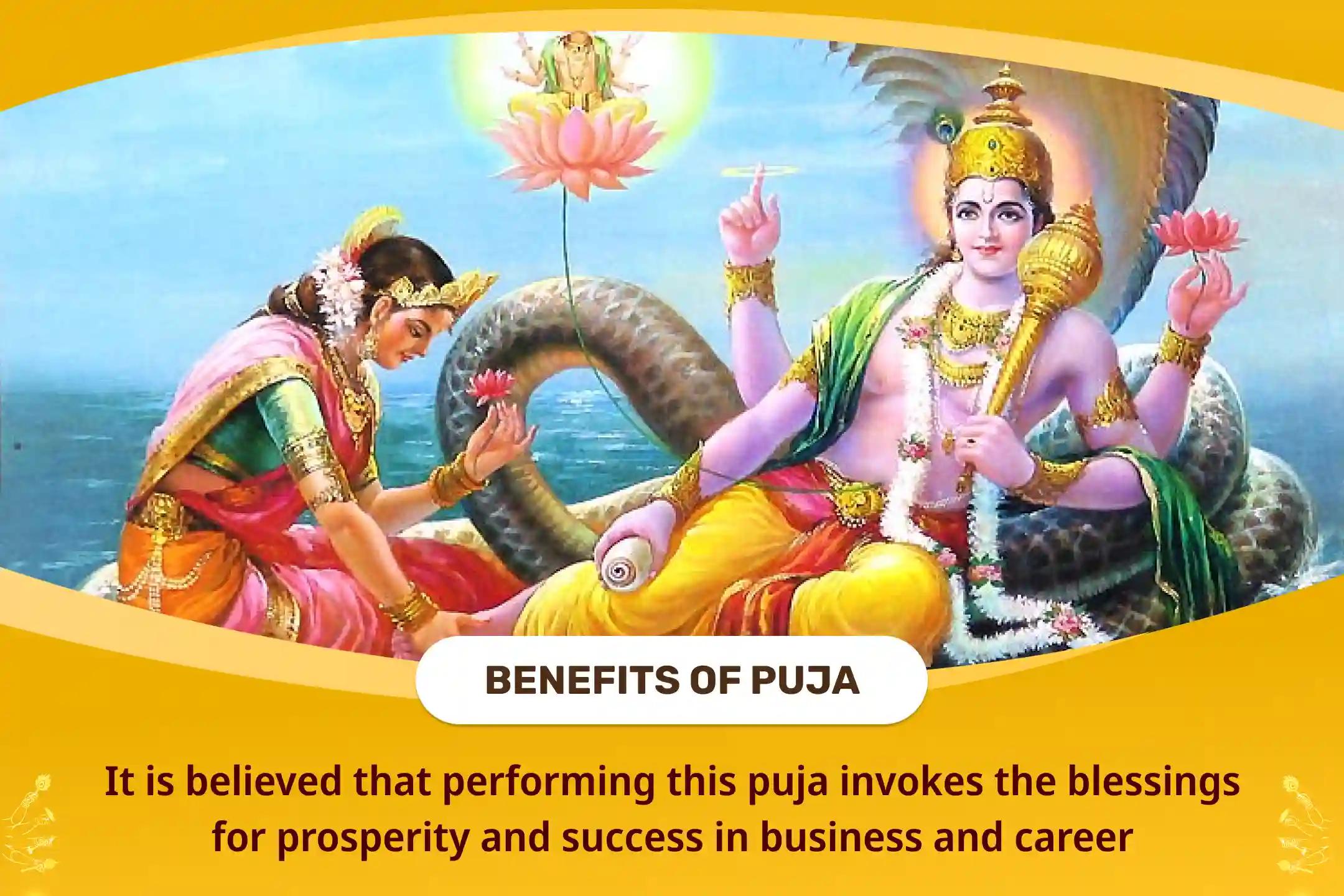 Tirupati Balaji Kshetra Lakshmi-Narayan Special Lakshmi-Narayan Puja, Sri Sukta Path and Vishnu Mahalaxmi Yagya for Prosperity and Success in Business and Career