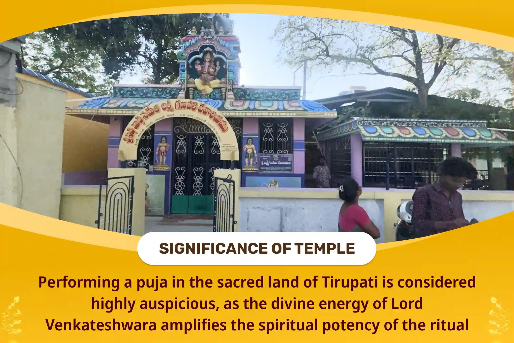 Tirupati Balaji Kshetra Lakshmi-Narayan Special Lakshmi-Narayan Puja, Sri Sukta Path and Vishnu Mahalaxmi Yagya for Prosperity and Success in Business and Career