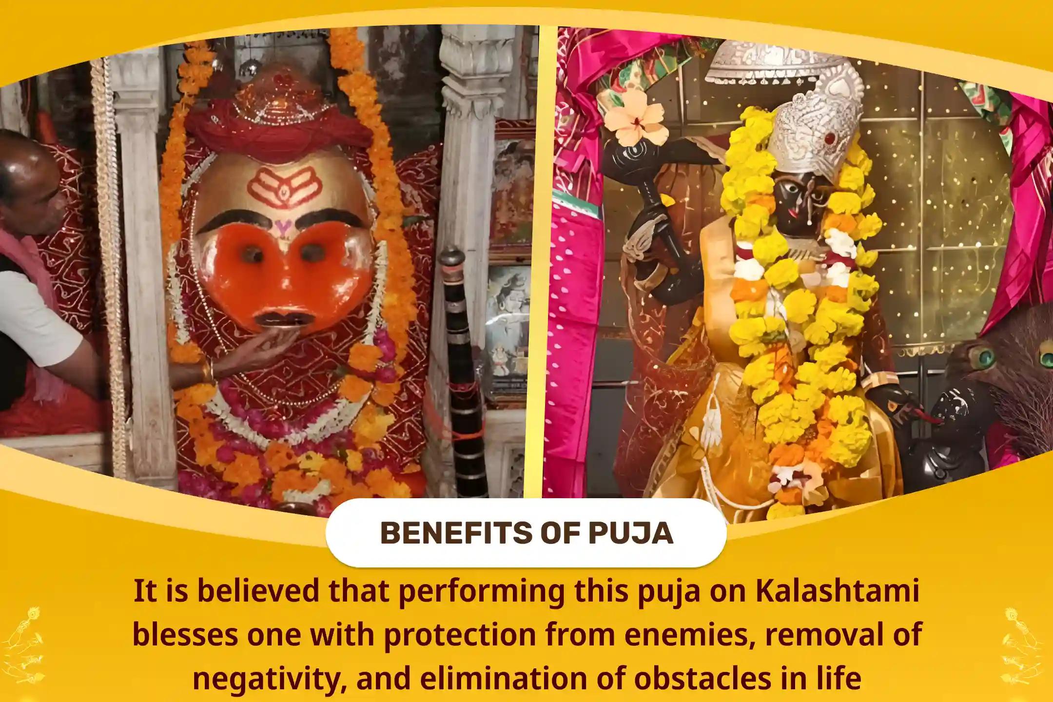 Kalashtami Bagalamukhi-Bhairav-Hanuman Shatru Nashak Combo Maa Bagalamukhi, Kaal Bhairav and Sankat Mochan Hanuman Sarva Kasht Nivaran Puja and Yagya For Protection from Enemies, Destroying Negativity and Removing 