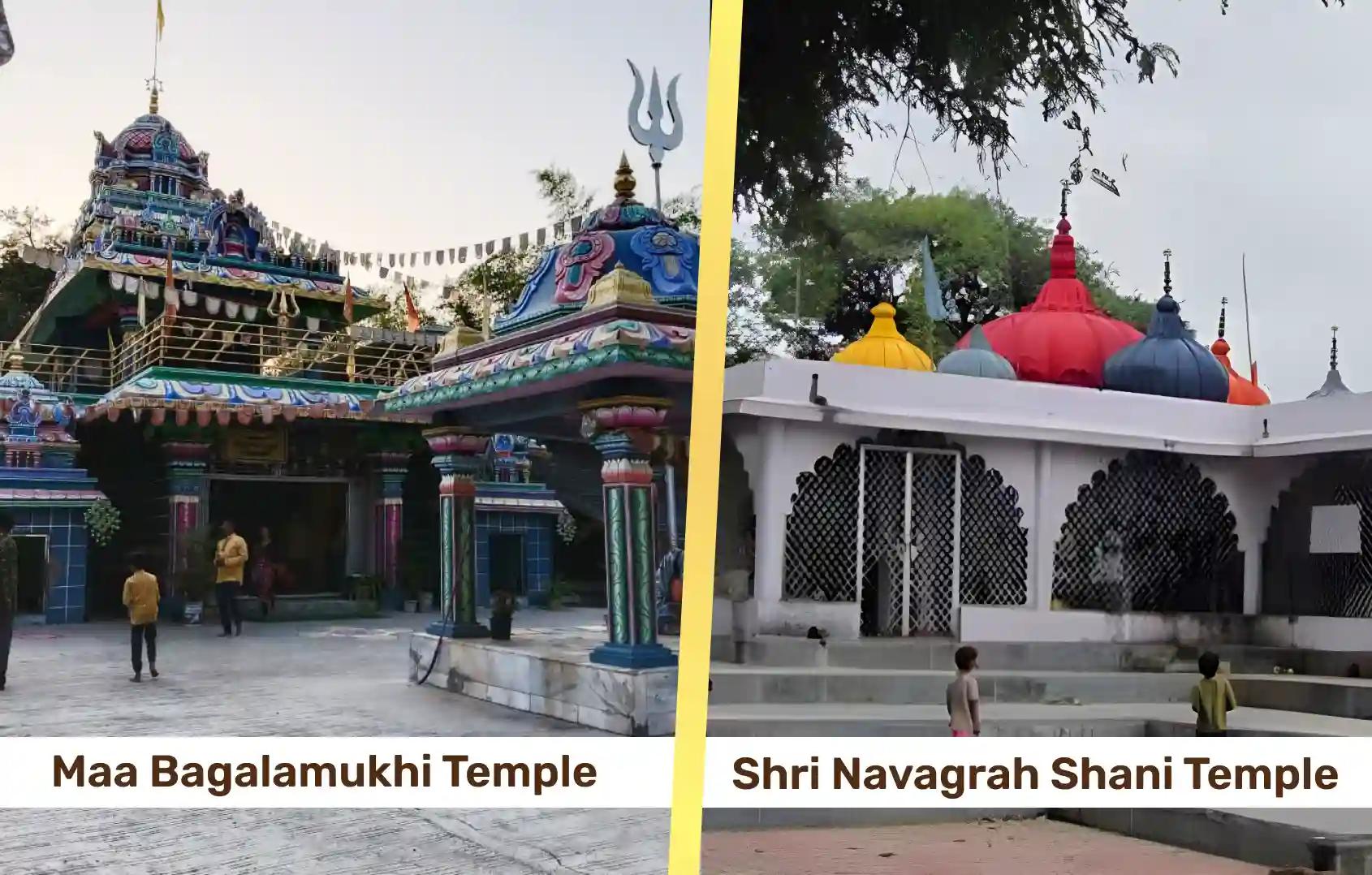 माँ बगलामुखी मंदिर, नरसिंह घाट और श्री नवग्रह शनि मंदिर, उज्जैन, मध्य प्रदेश