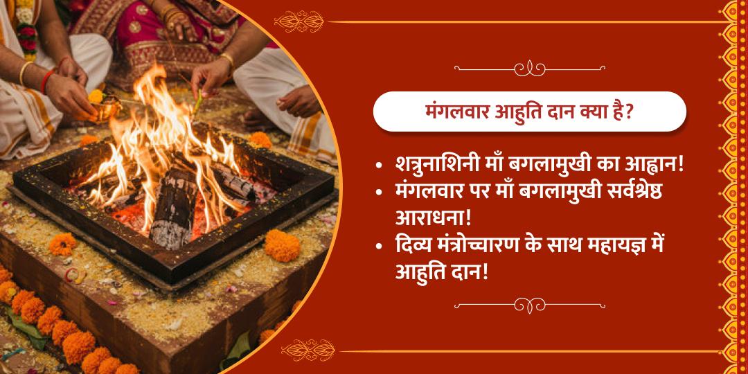 मंगलवार विशेष हवन आहुति दान बगलामुखी धाम