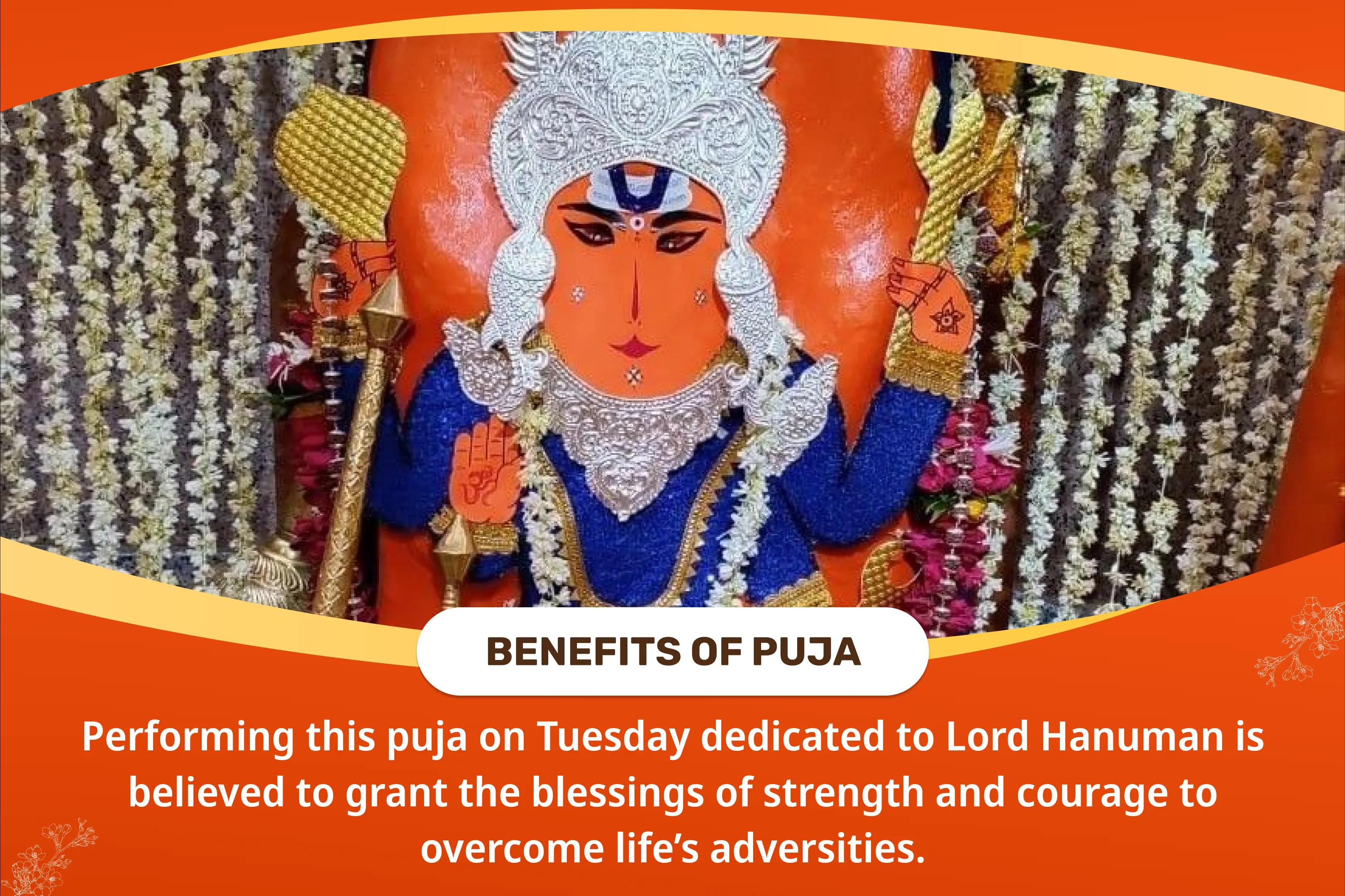 Sankat Mochan Tuesday 21 Brahman Special 1008 Hanuman Chalisa Path and Sankat Mochan Hanuman Ashtak Path for Strength and Courage to Overcome Adversities in Life