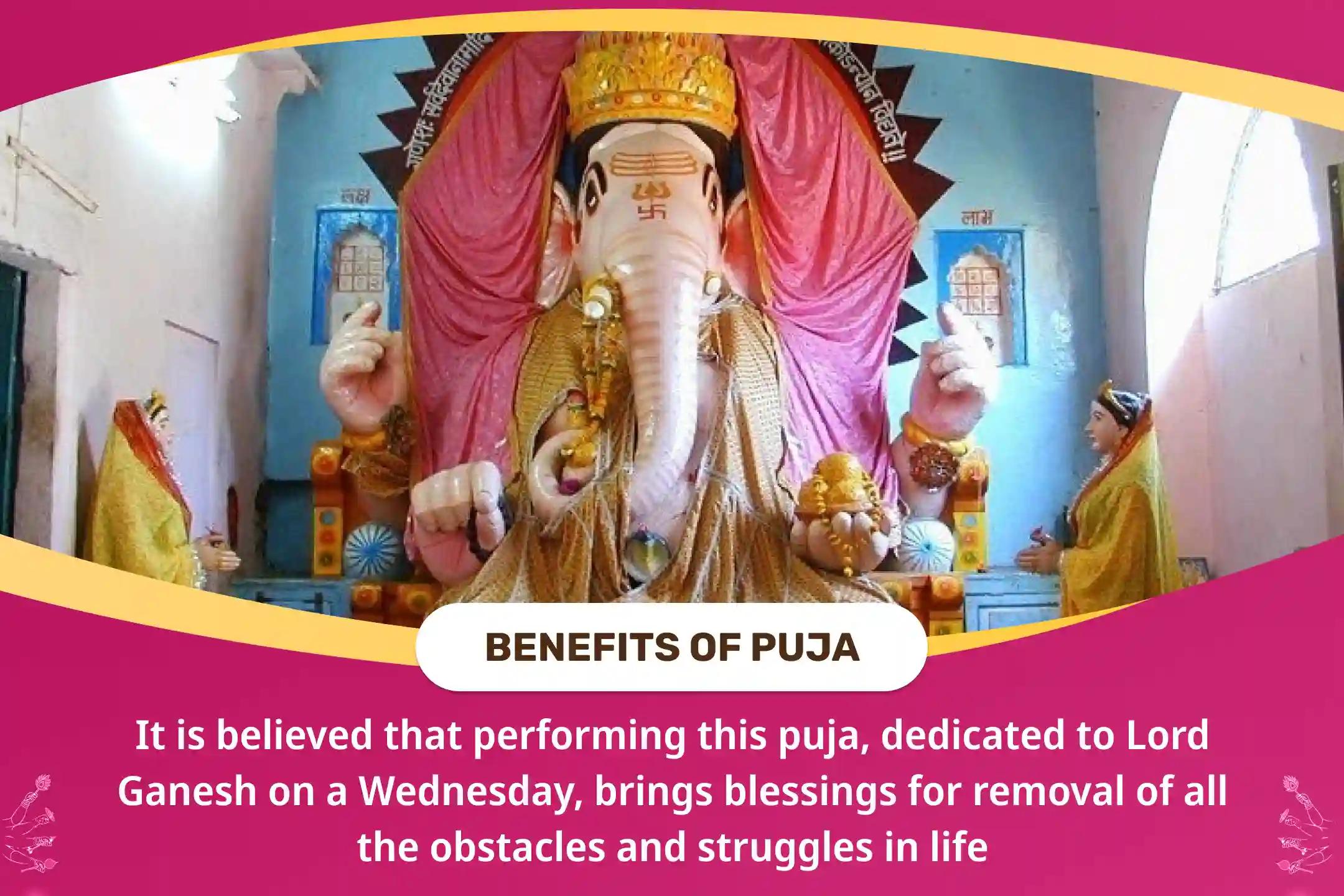 Wednesday Ganesh 'Obstacles Removal' Special Ganesh Vighnaharta Puja and Havan for Removal of all the Obstacles and Struggles in Life