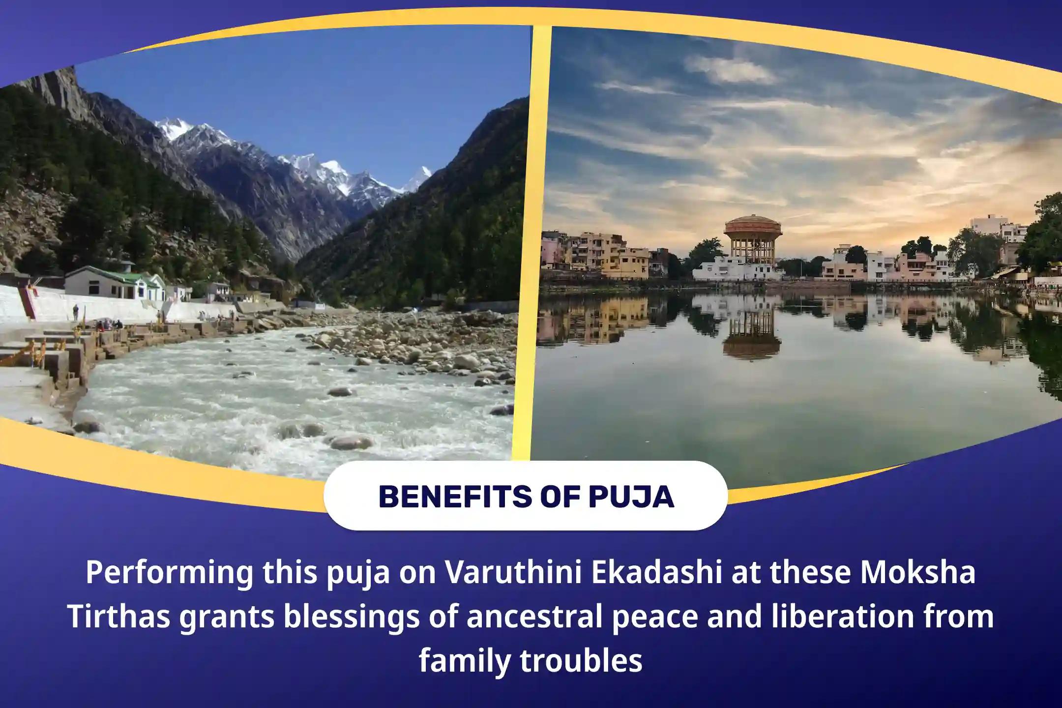 Varuthini Ekadashi Moksha Tirth Combo Special Pitru Dosh Shanti Mahapuja and Gangotri Dham Ganga Abhishek Puja For Peace of Ancestor's souls and Resolving Family Disputes