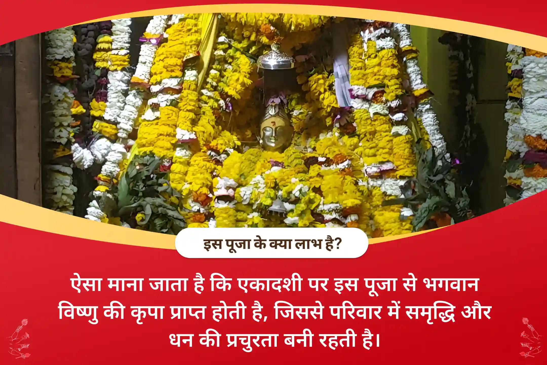 परिवार में समृद्धि और धन की प्रचुरता के आशीर्वाद के लिए एकादशी धन और समृद्धि विशे विष्णु पूजा और हवन