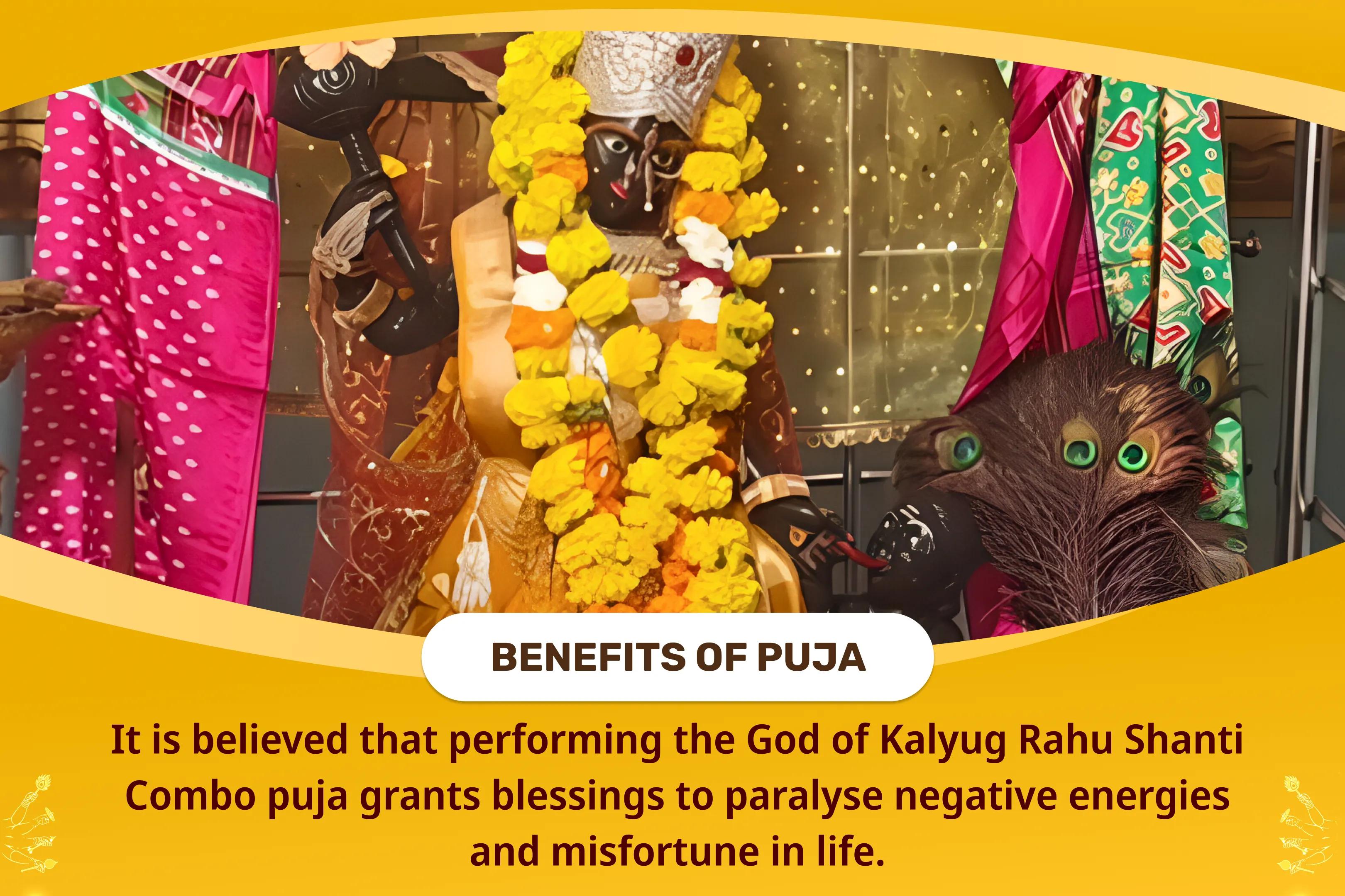 God of Kalyug Rahu Shanti Combo Maa Bagalamukhi Tantra Yukta Yagya, Batuk Bhairav Aapda Haran Pujan and Rahu Graha Shanti Havan to Paralye Negative Energies and Sudden Misfortunes in Life