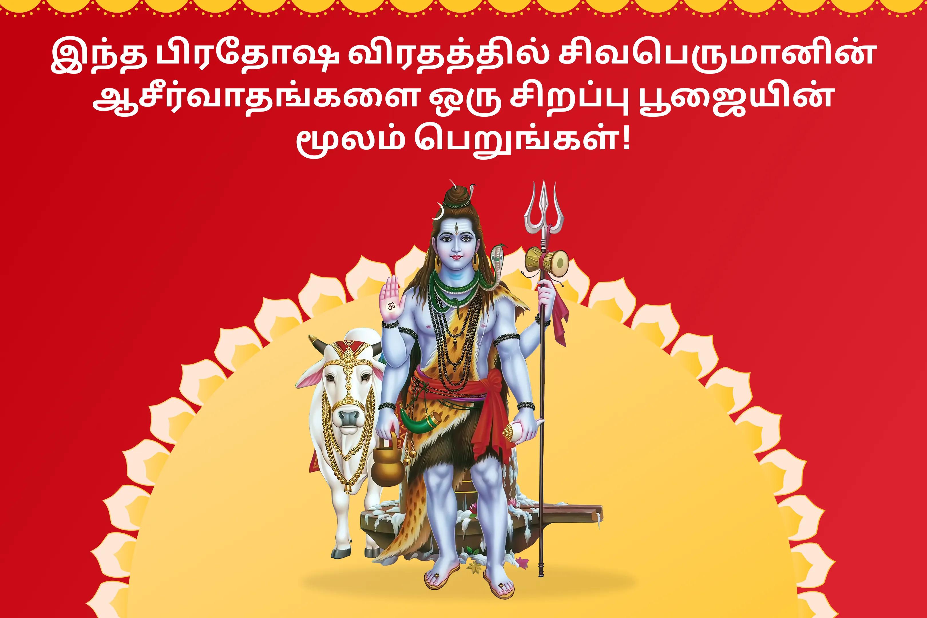 அனைத்து விருப்பங்கள் நிறைவேறவும் நிதி நிலைத்தன்மைக்காகவும் பிரதோச விரதம் சிவ பூஜை சிறப்பு சிவ ருத்ராபிஷேகம் மற்றும் ருத்ர ஹோமம்