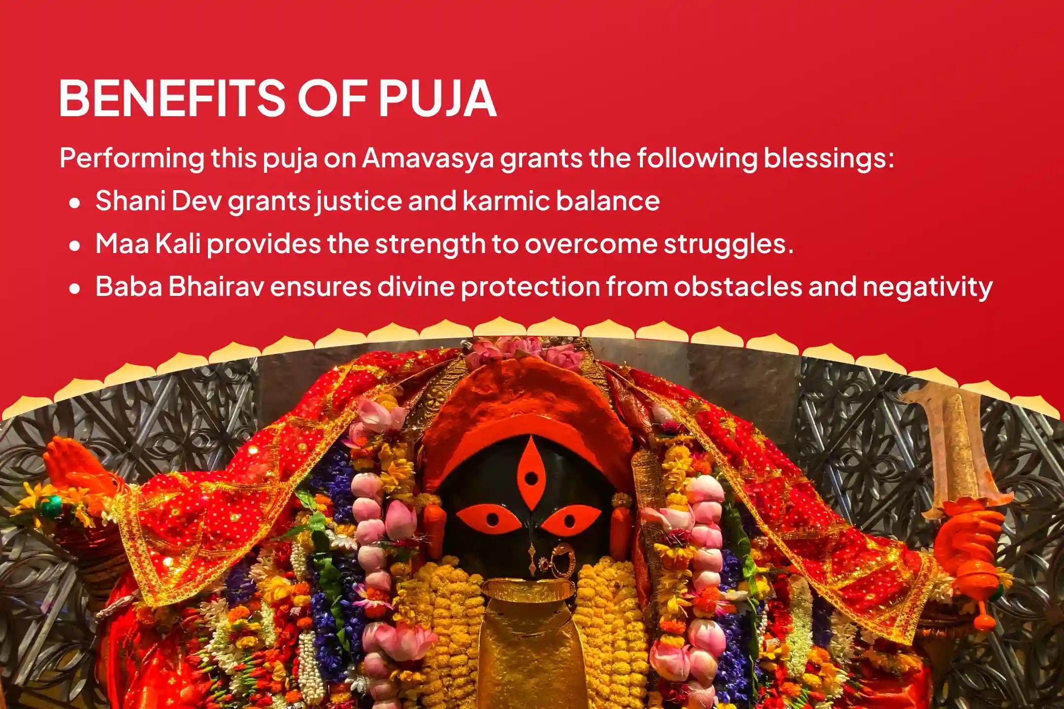 Amavasya Shani-Bhairav-Kali Combo Shaktipeeth Special Shani Graha Shanti Pujan and Bhairav-Kali Raksha Kavach Mahayagya for Overcoming Obstacles, Misfortunes and Delays in Life