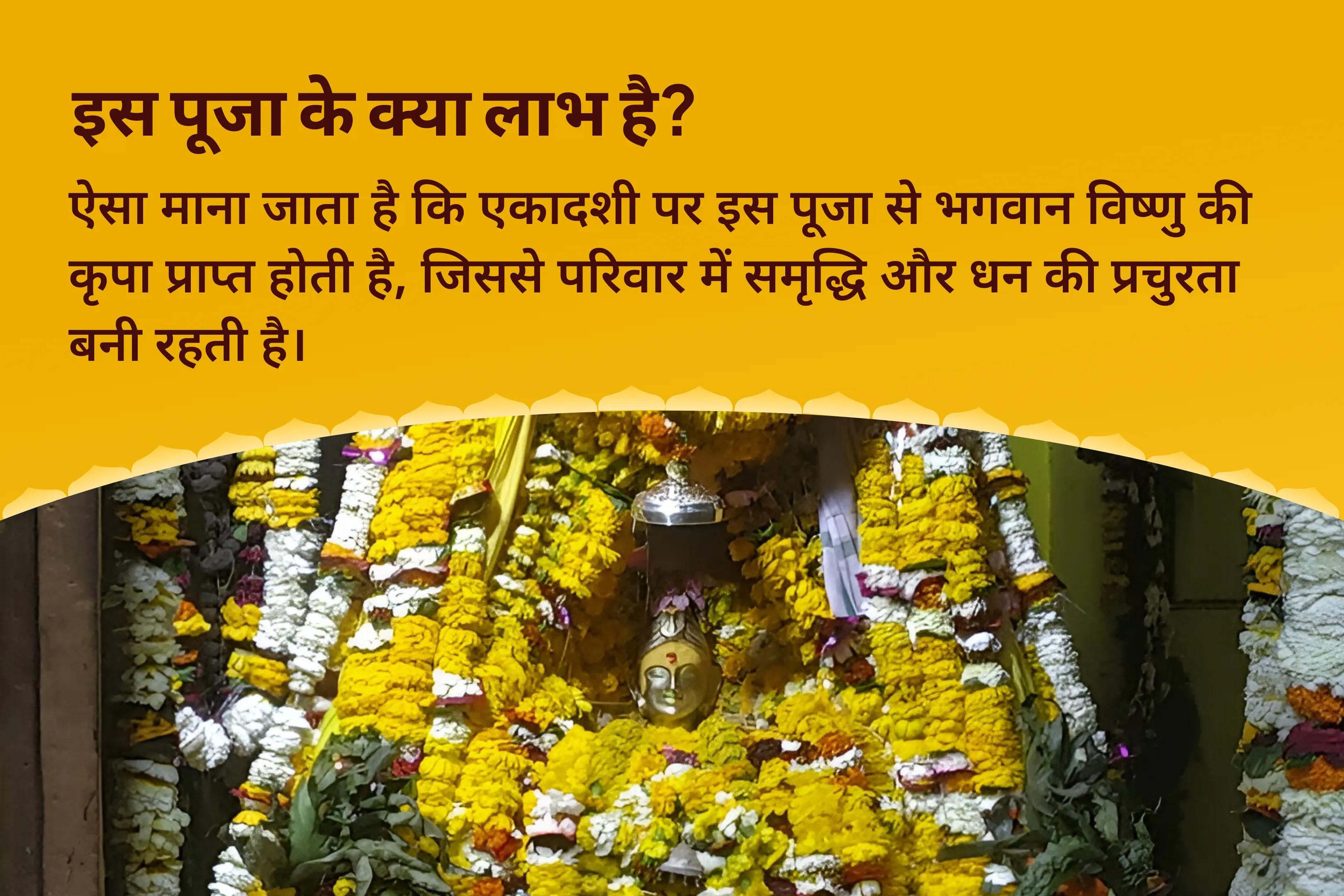 परिवार में समृद्धि और धन की प्रचुरता के आशीर्वाद के लिए एकादशी धन और समृद्धि विशे विष्णु पूजा और हवन