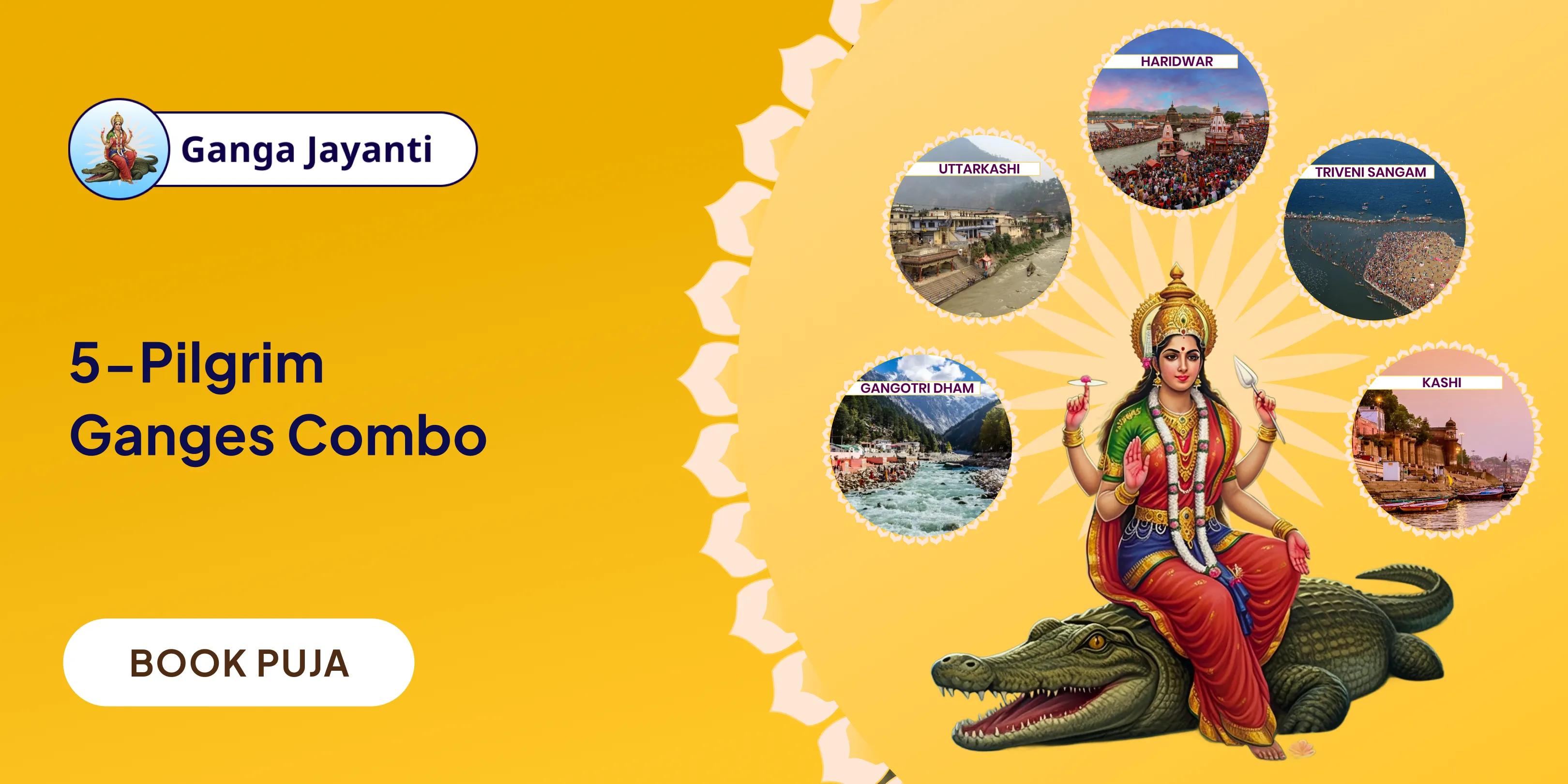 Panch Tirth Ganga Gayatri Mantra Jaap, Ganga Doodh Abhishek and Rudrabhishek