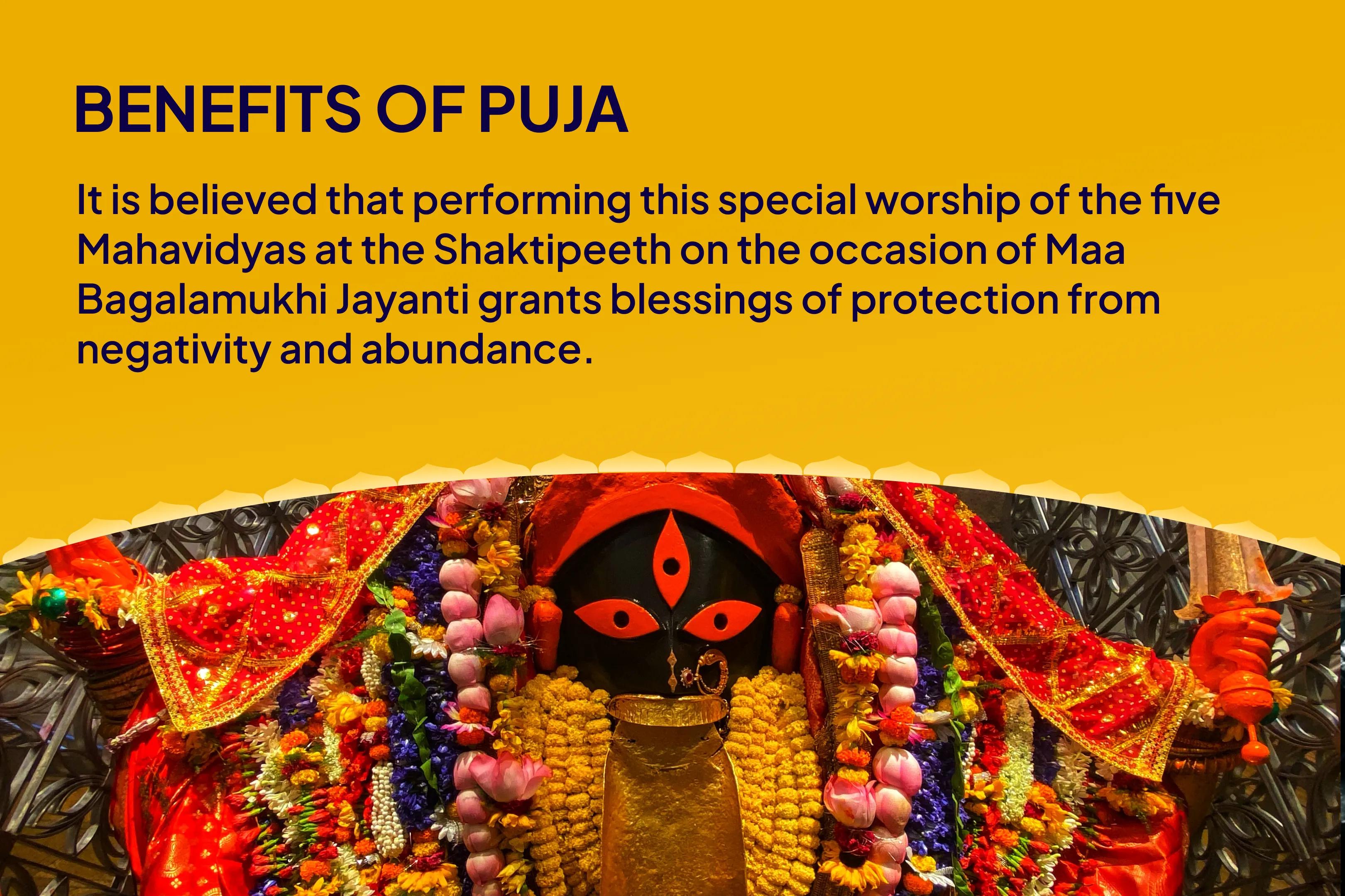Bagalamukhi Jayanti Shakti-Samriddhi 5 Mahavidya Anushthan Maa Bagalamukhi, Maa Kali, Maa Tara, Maa Shodashi, and Maa Bhuvaneshwari Shakti Samriddhi Maha Yagya For Negativity Shielding and Abundance
