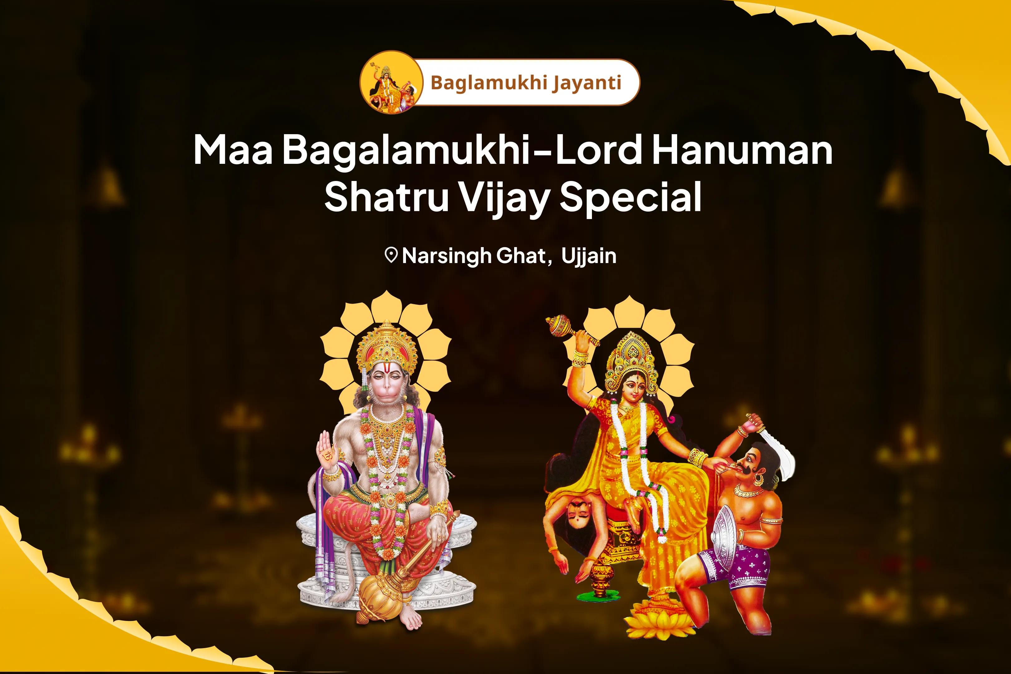 Bagalamukhi Jayanti Bagalamukhi-Hanuman Shatru Vijay Special  Maa Bagalamukhi Shatru Buddhi Vinashini Yagya and Hanuman Shatrunjay Pujan For Protection from Enemies and Destroying Negativity