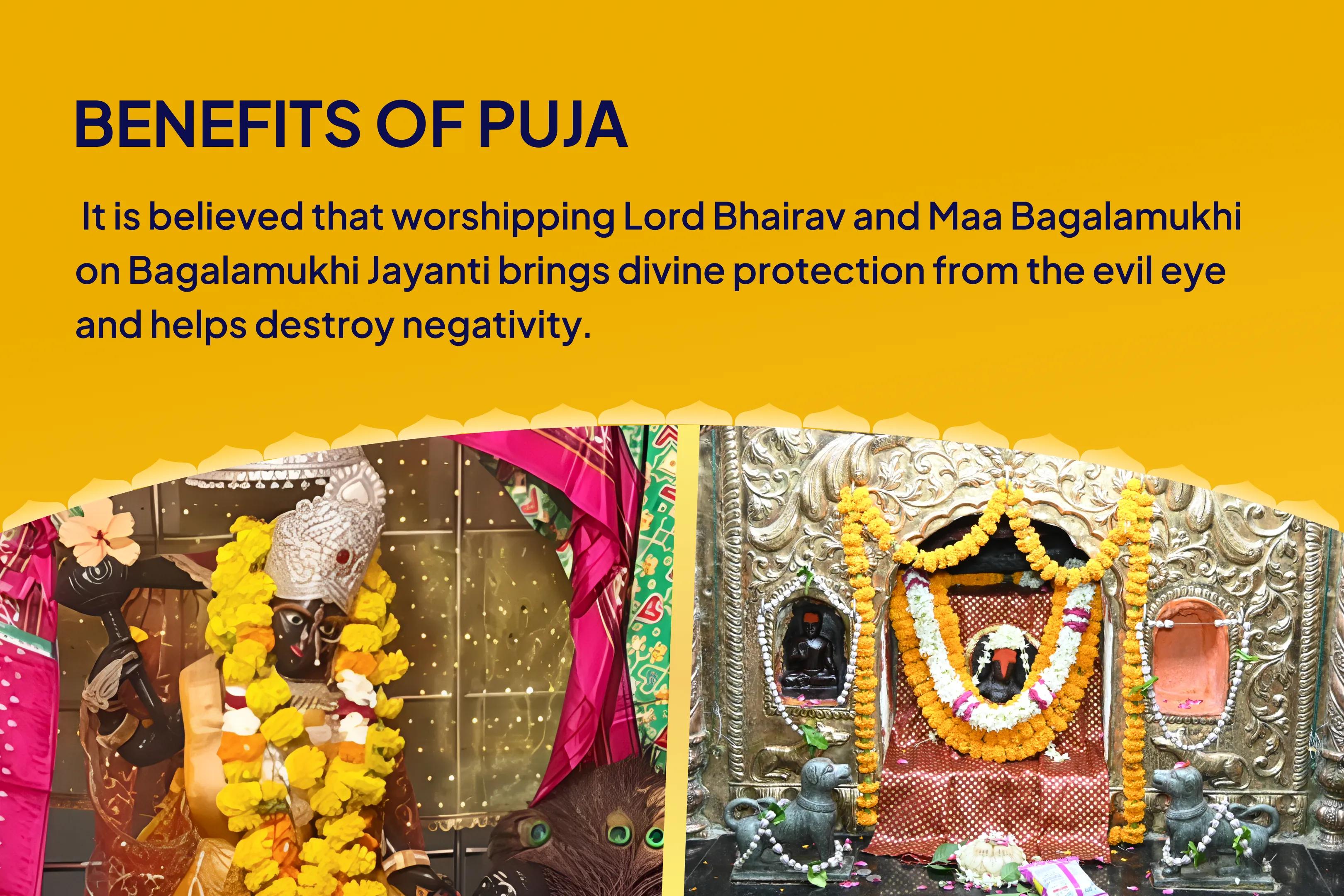 Bagalamukhi Jayanti Bhairav-Devi Evil Eye Midnight Special Nazar Dosha Shanti Batuk Bhairav Raksha Kavach Tantrokta Yagya and Bagalamukhi Havan For Blessings of Removal of Evil Eye and Destruction of Negativity 