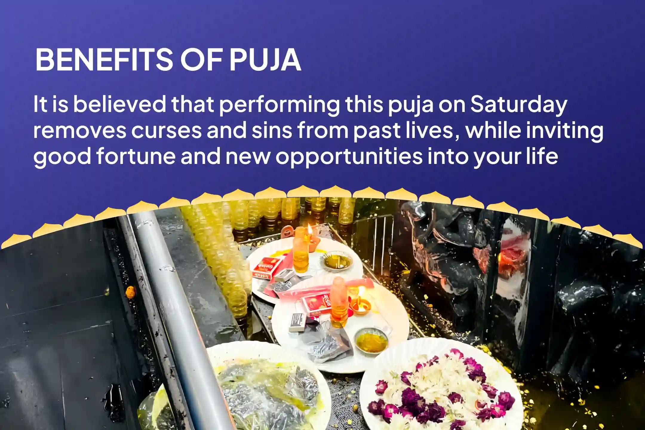 Saturday Shani Shrap Mukti (Curse Removal) Special Shani Vajra Panjar Kavacch Puja, Shani Til tel Abhishek and Shani Drishti Shanti Yagya to Remove Curse and Sins from Past Lives, Bring Good Fortunes and New Opportunities