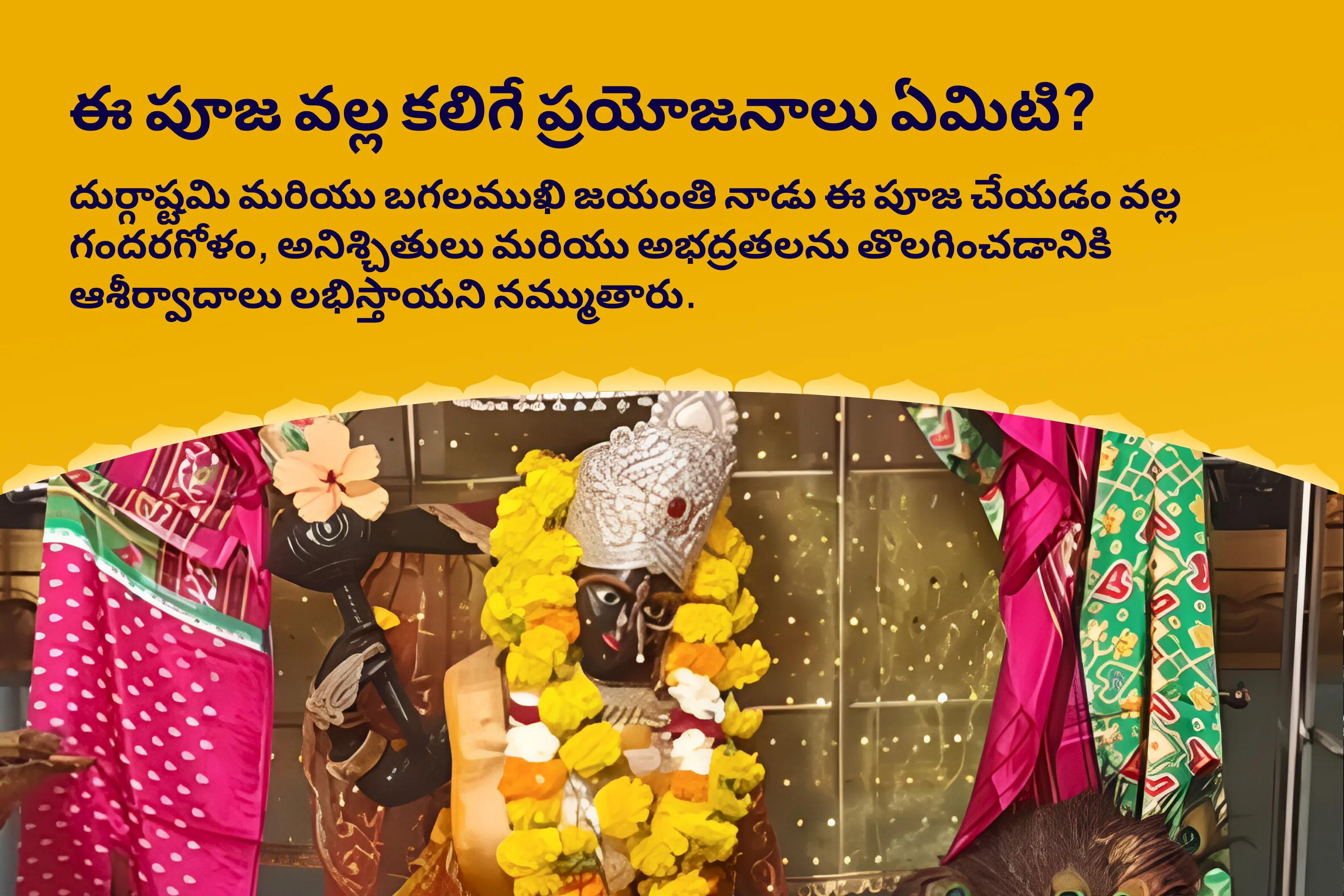 దుర్గాష్టమి బగలముఖి జయంతి స్పెషల్ బగలముఖి తంత్ర యుక్త హోమం, భైరవ రక్షా పూజ మరియు అశ్లేష బలి కాల సర్ప పూజ గందరగోళం, అనిశ్చితి మరియు అభద్రతలను తొలగించడానికి