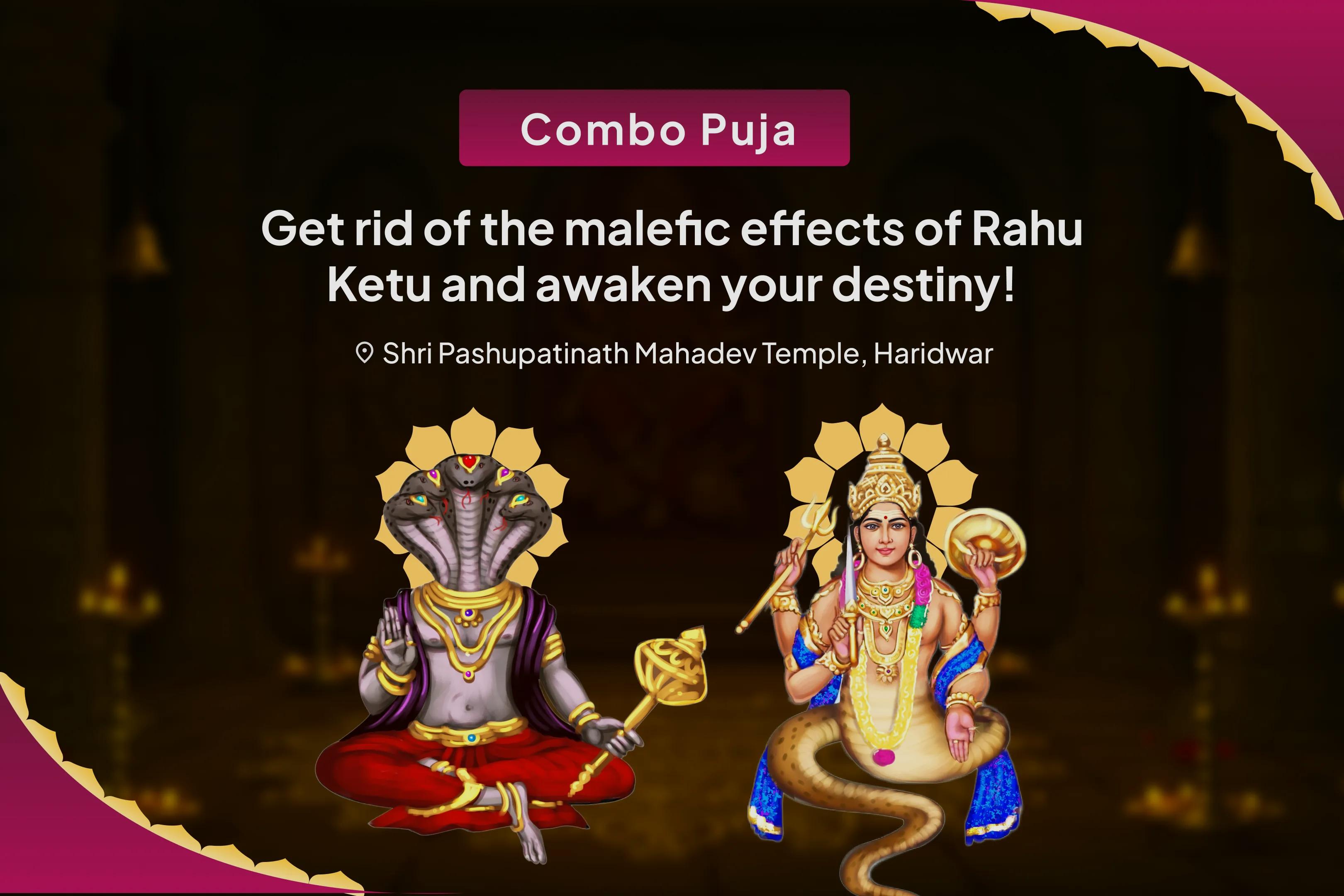 Rahu-Ketu Shanti Nakshatra Special Rahu-Ketu Peeda Shanti Puja and Shiv Rudrabishek For Blessing of Mental Clarity and Improved Decision-Making