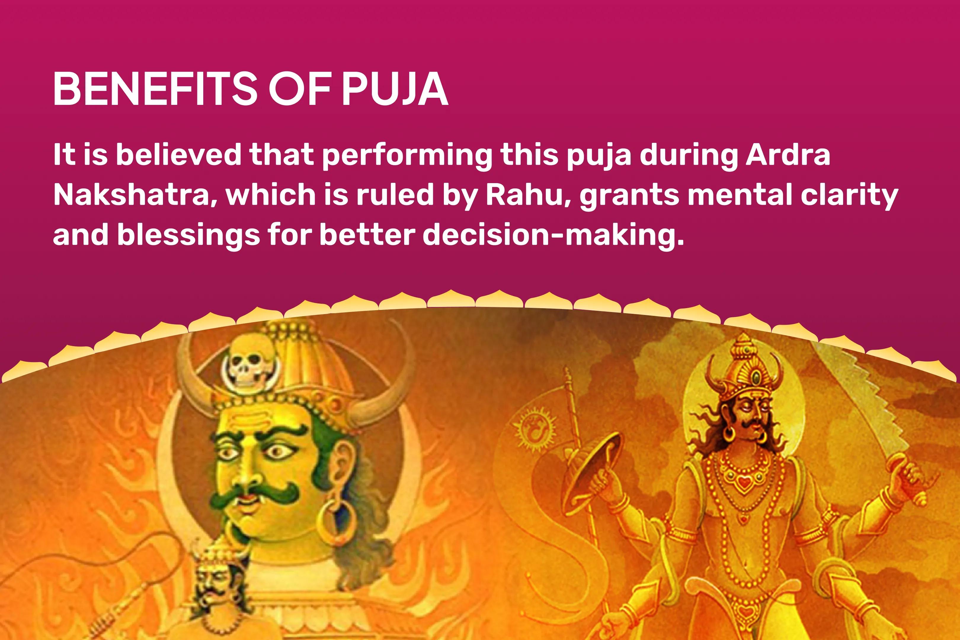 Rahu-Ketu Shanti Nakshatra Special Rahu-Ketu Peeda Shanti Puja and Shiv Rudrabishek For Blessing of Mental Clarity and Improved Decision-Making