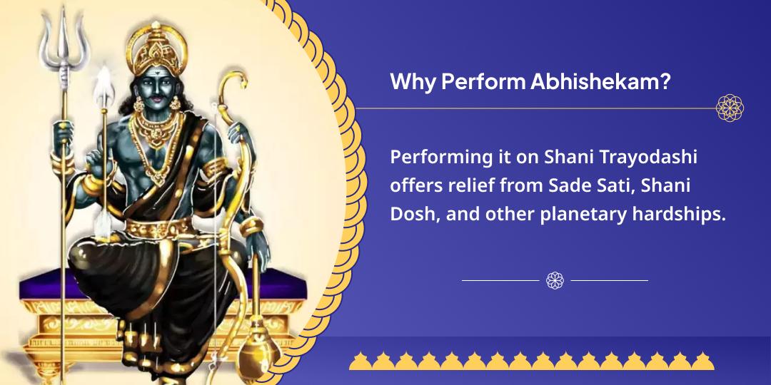 Shani Trayodashi Shani Shignapur Tail Abhishekam