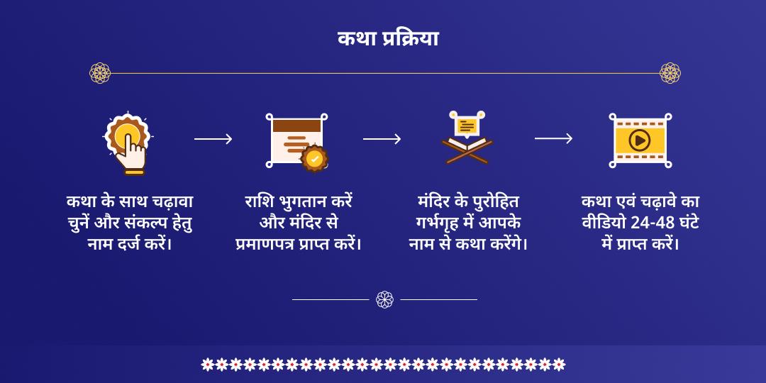पूर्णिमा सत्यनारायण कथा दीर्घ विष्णु मंदिर मथुरा 