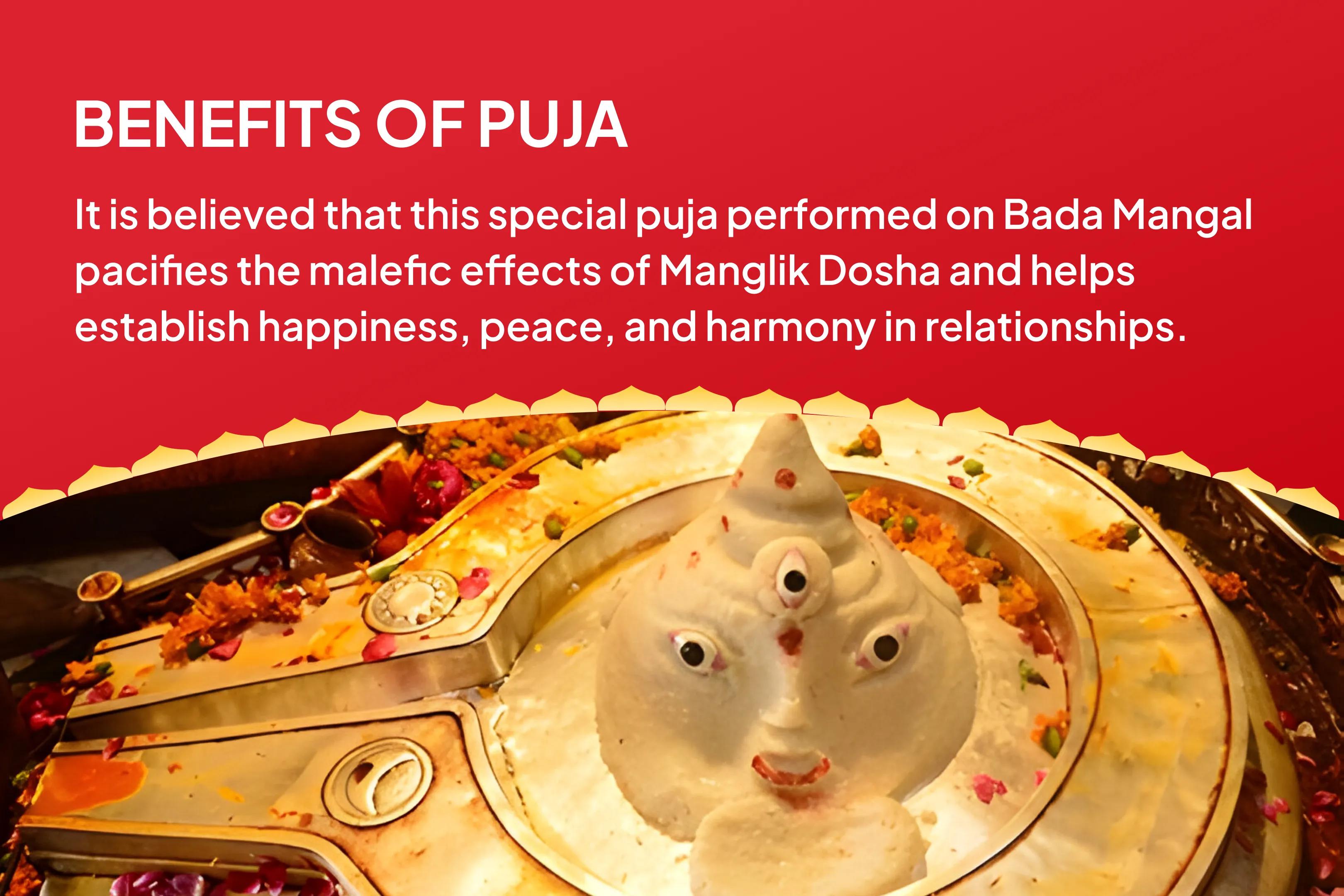 Bada Mangal Manglik Dosha Shanti Special Manglik Dosha Shanti Puja, Peepal Tree Puja and Mangal Daan Kunjika for Overcoming Conflicts and Relationship Bliss