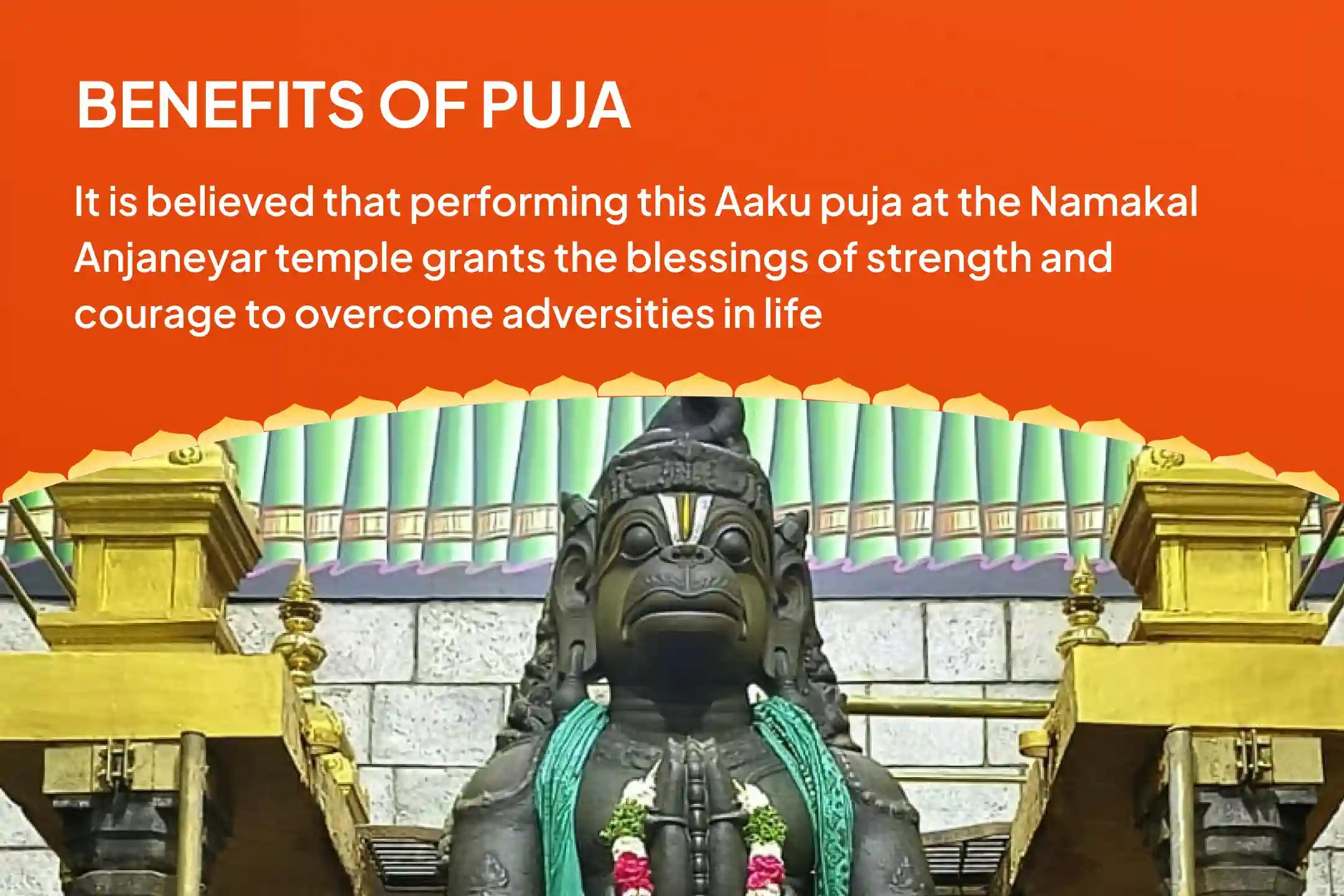Anjaneya Aaku Puja Special Anjaneya Kumkum Tailabhishekam, 108 Vada Mala Archanai and Aaku Puja for Courage and Protection to Remove Obstacles