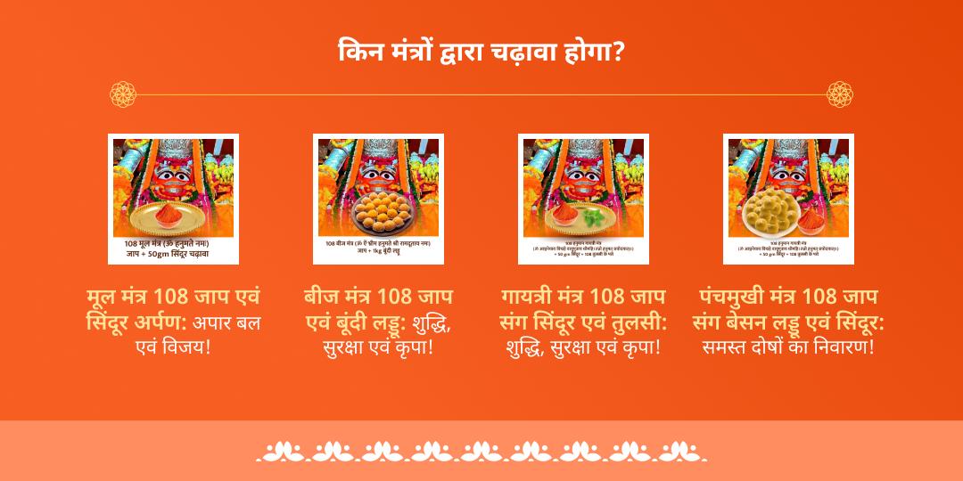 लेटे हुए हनुमान बड़ा मंगल मंत्र जाप चढ़ावा