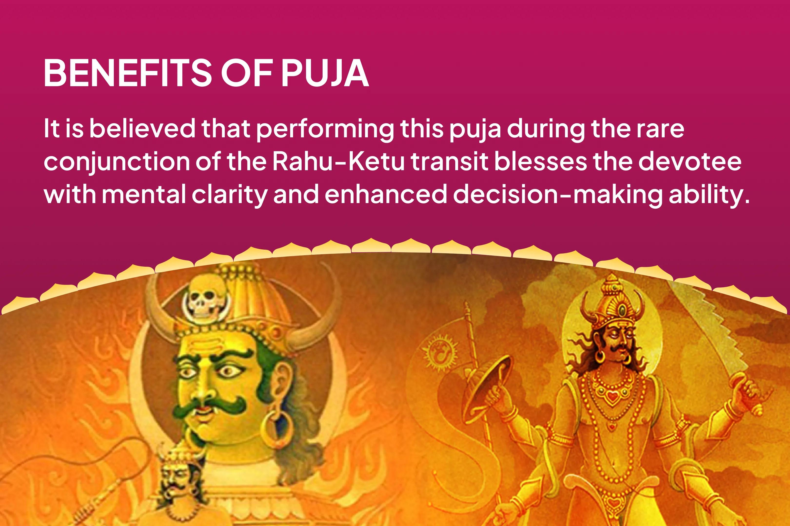 Rahu Transit Rahu-Ketu Shanti Nakshatra Special Rahu-Ketu Peeda Shanti Puja and Shiv Rudrabishek for Blessing of Mental Clarity and Improved Decision-Making