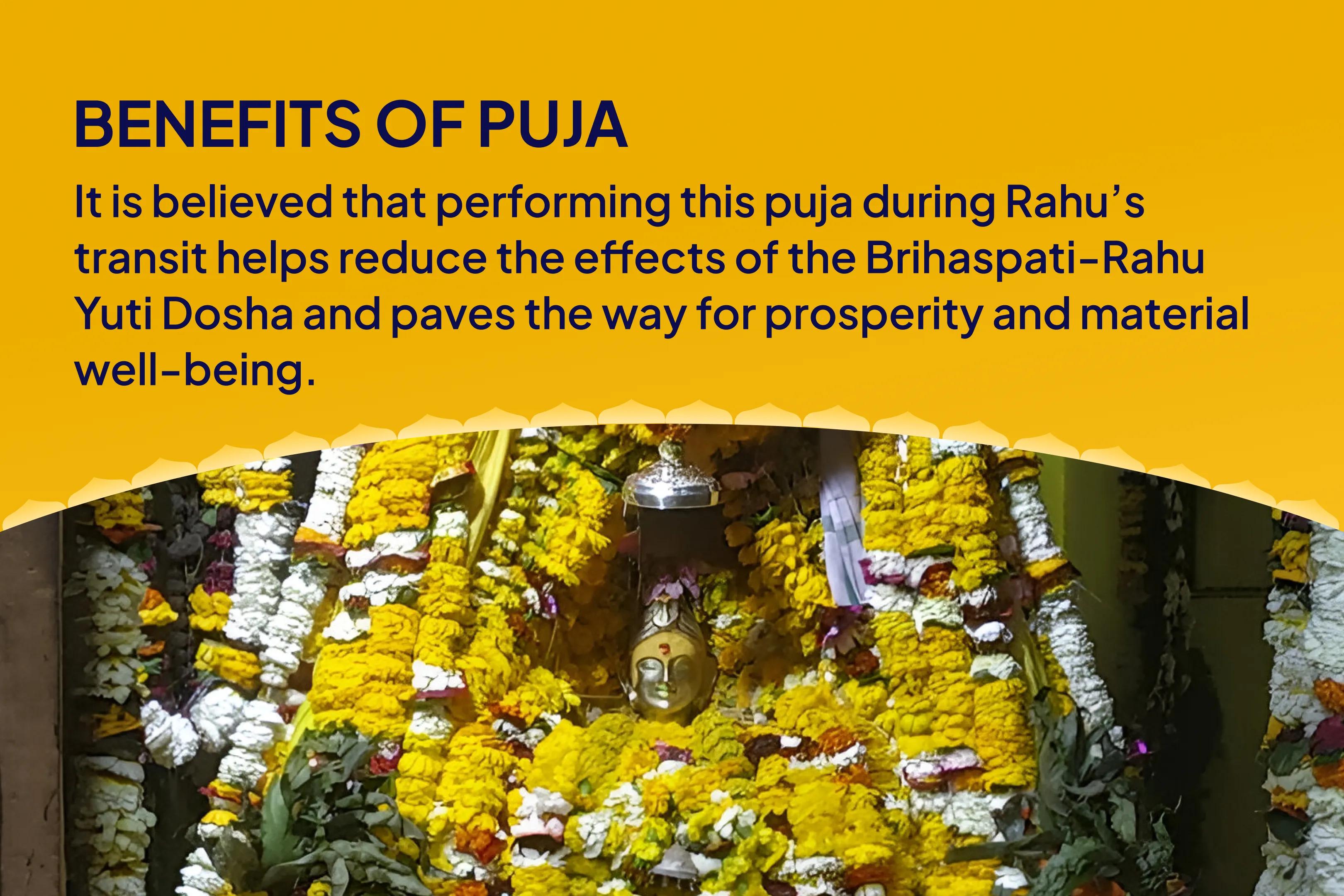 Purva Bhadhrapada Rahu Transit (Gochar) Special Brihaspati-Rahu Yuti Dosha Nivaran 18,000 Rahu Mool Mantra Jaap, 16,000 Brihaspati Mool Mantra Jaap and Havan for Prosperity and Material Well-Being