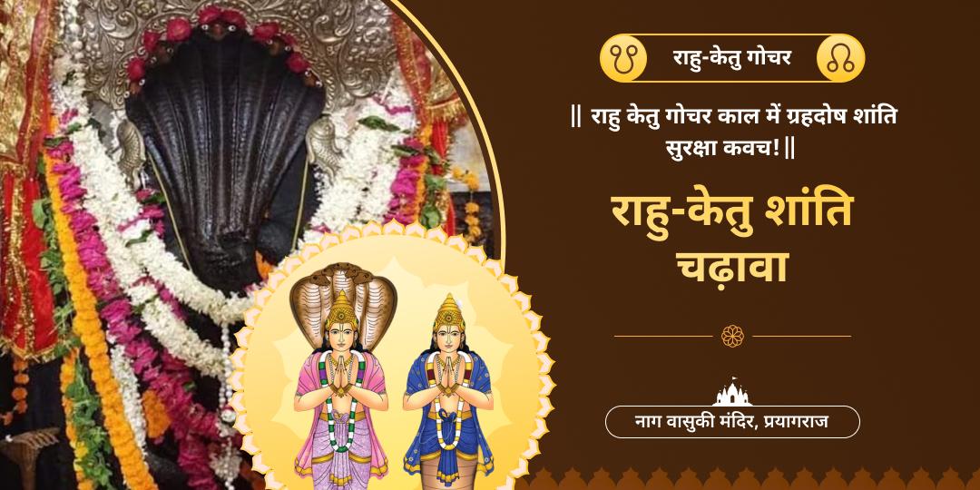 राहु-केतु गोचर काल में नागों में श्रेष्ठ नाग राज वासुकी को महाचढ़ावे का दिव्य अर्पण करें, राहु-केतु अशांत शक्तियों से सुरक्षा आशीर्वाद पाएं।  