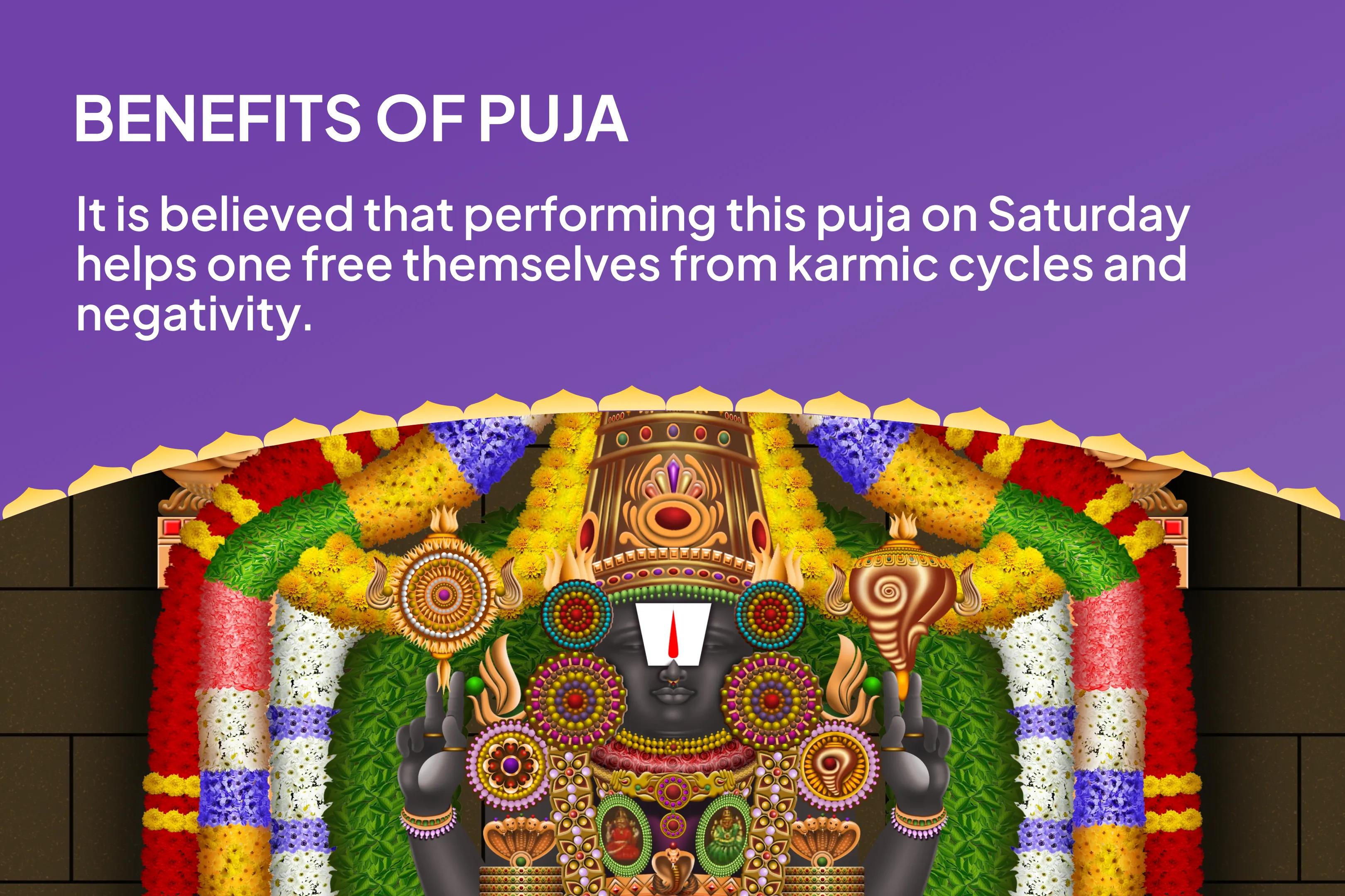 Venkteshwara Balaji Kshetra Saturday Special Ekvimshati Kalash Abhishekam and Venkateshwara Vaibhav Homam to Free yourself from karmic cycles and negativity