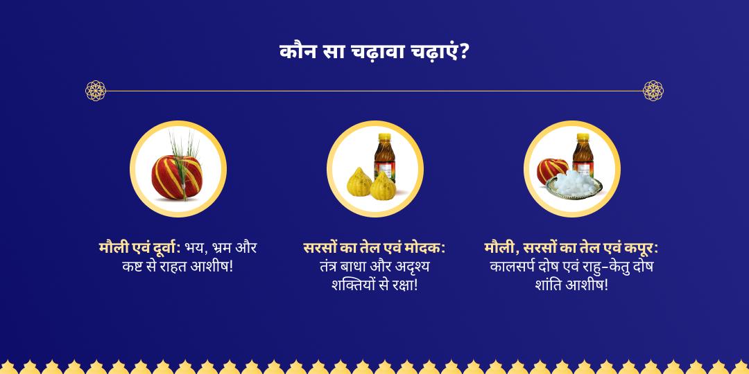 श्री भैरव-गणेश राहु केतु गोचर चढ़ावा 