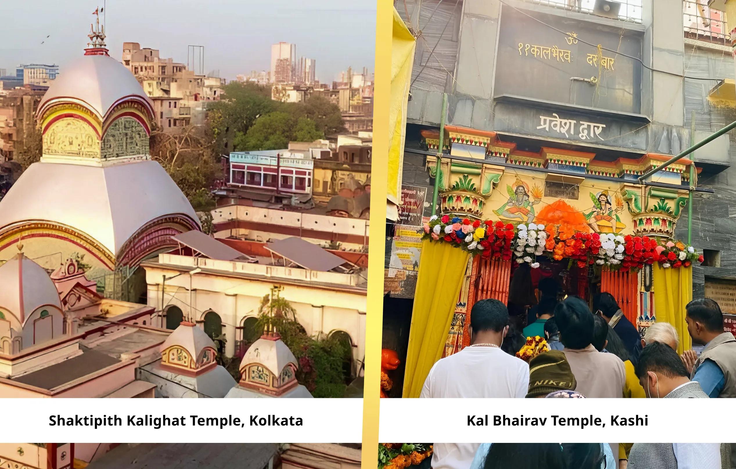 Shaktipeeth Kalighat Temple, Kolkata, Kaal Bhairav Temple, Kashi, Kolkata, Kashi